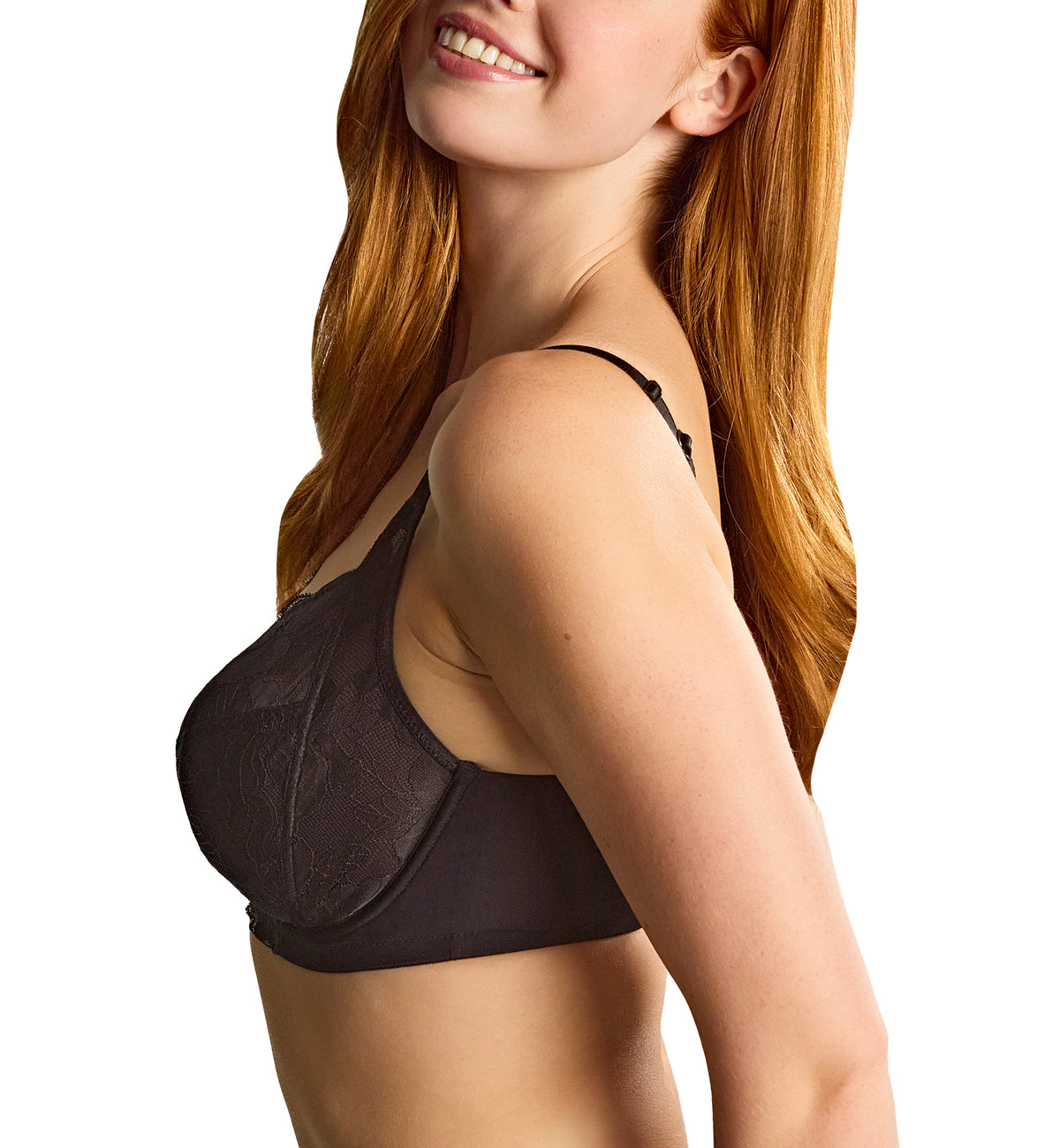 Panache Evangeline Full Cup Underwire Bra (11435),30E,Black - Black,30E