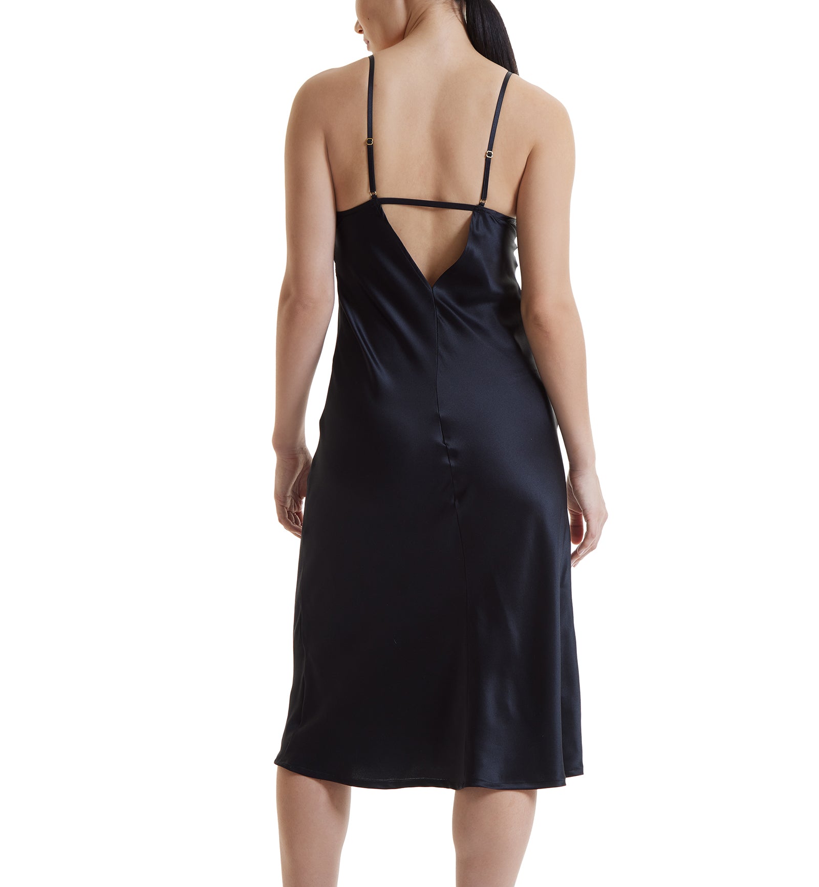 Hanky Panky X Prabal Gurung Rosegold Slip Dress (7RD106),Small,RGNB - Rose Gold/Nude/Black,Small