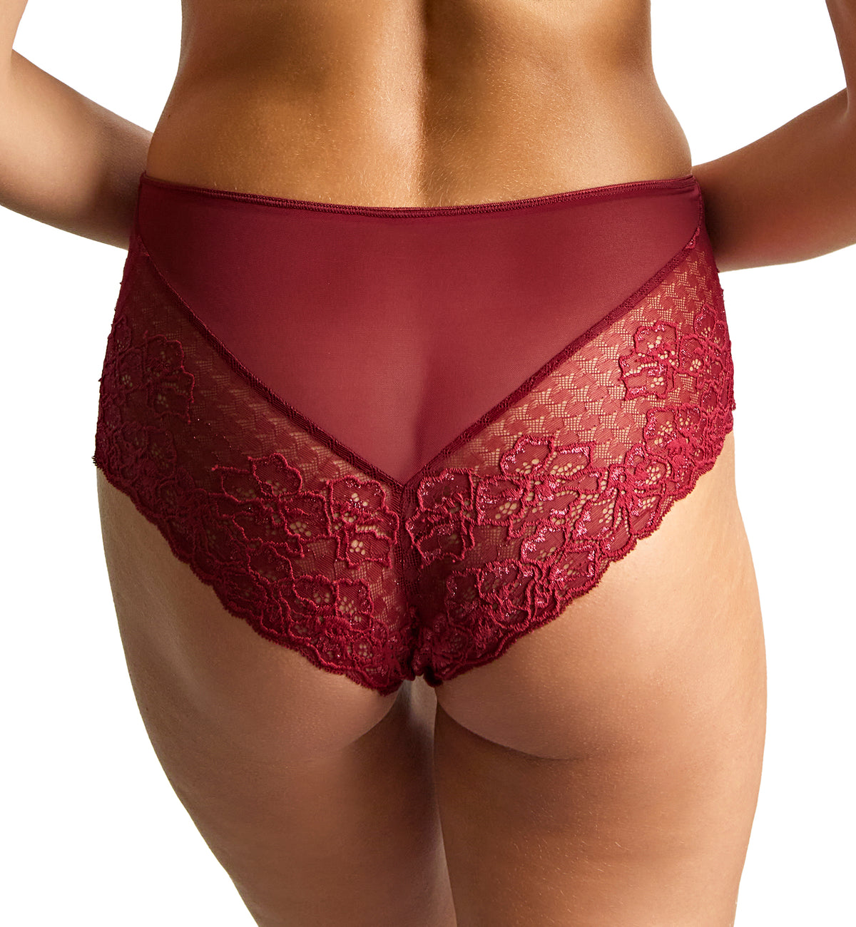 Panache Envy Deep Brief (7283),XS,Sparkling Cherry - Sparkling Cherry,XS