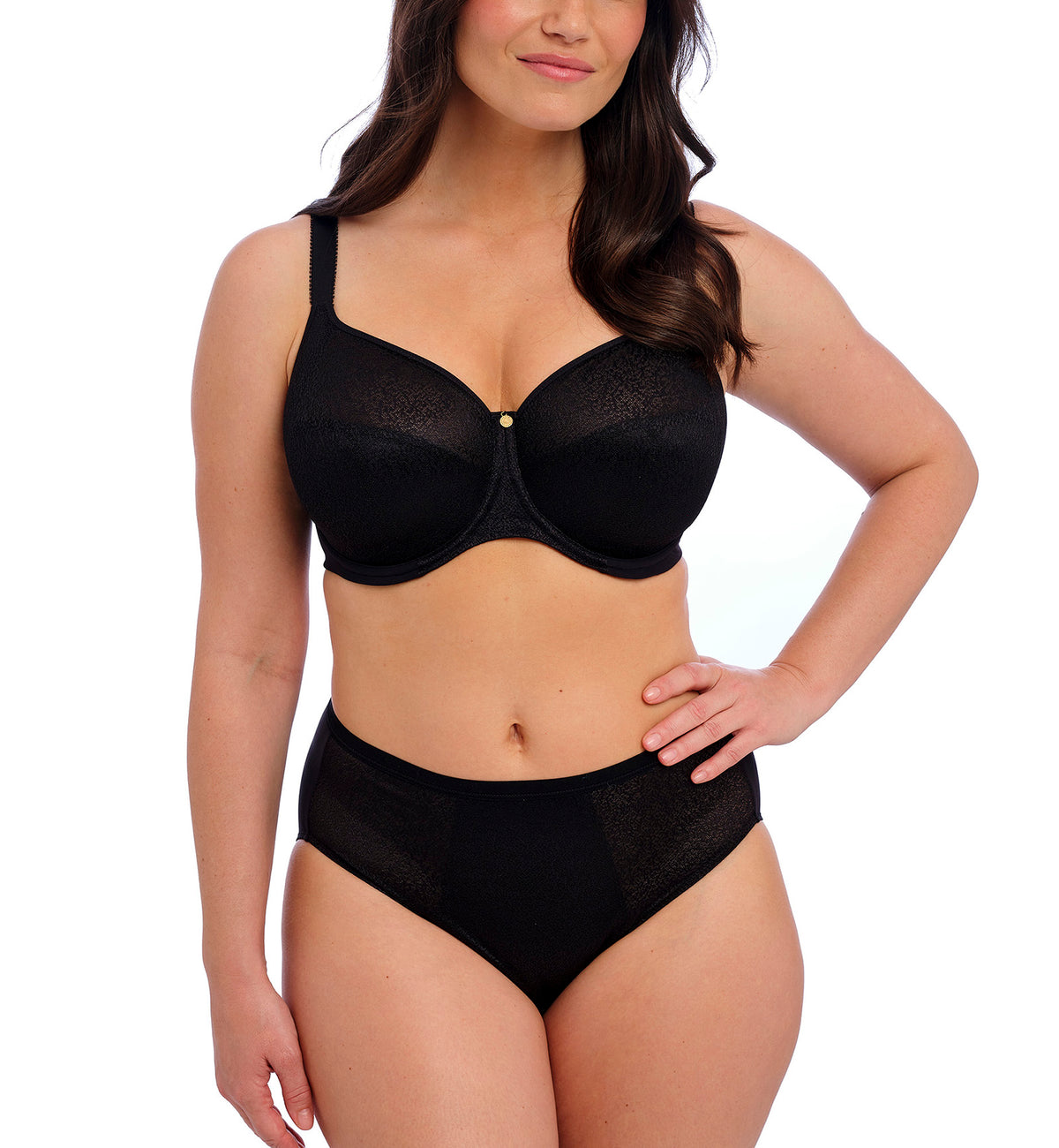Fantasie Demure Molded Non-Padded Underwire Bra (103211),30E,Black - Black,30E