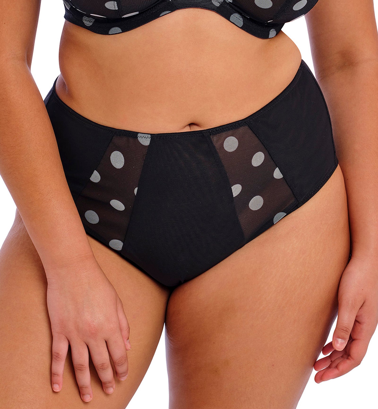 Elomi Matilda Full Brief (8908),Medium,Black Dot - Black Dot,Medium