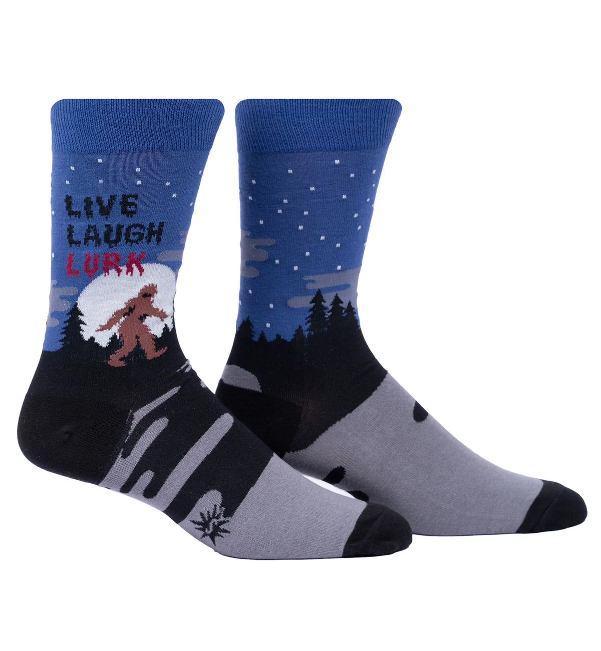 SOCK it to me Men's Crew Socks (MEF0602),Live, Laugh, Lurk - Live Laugh Lurk,One Size