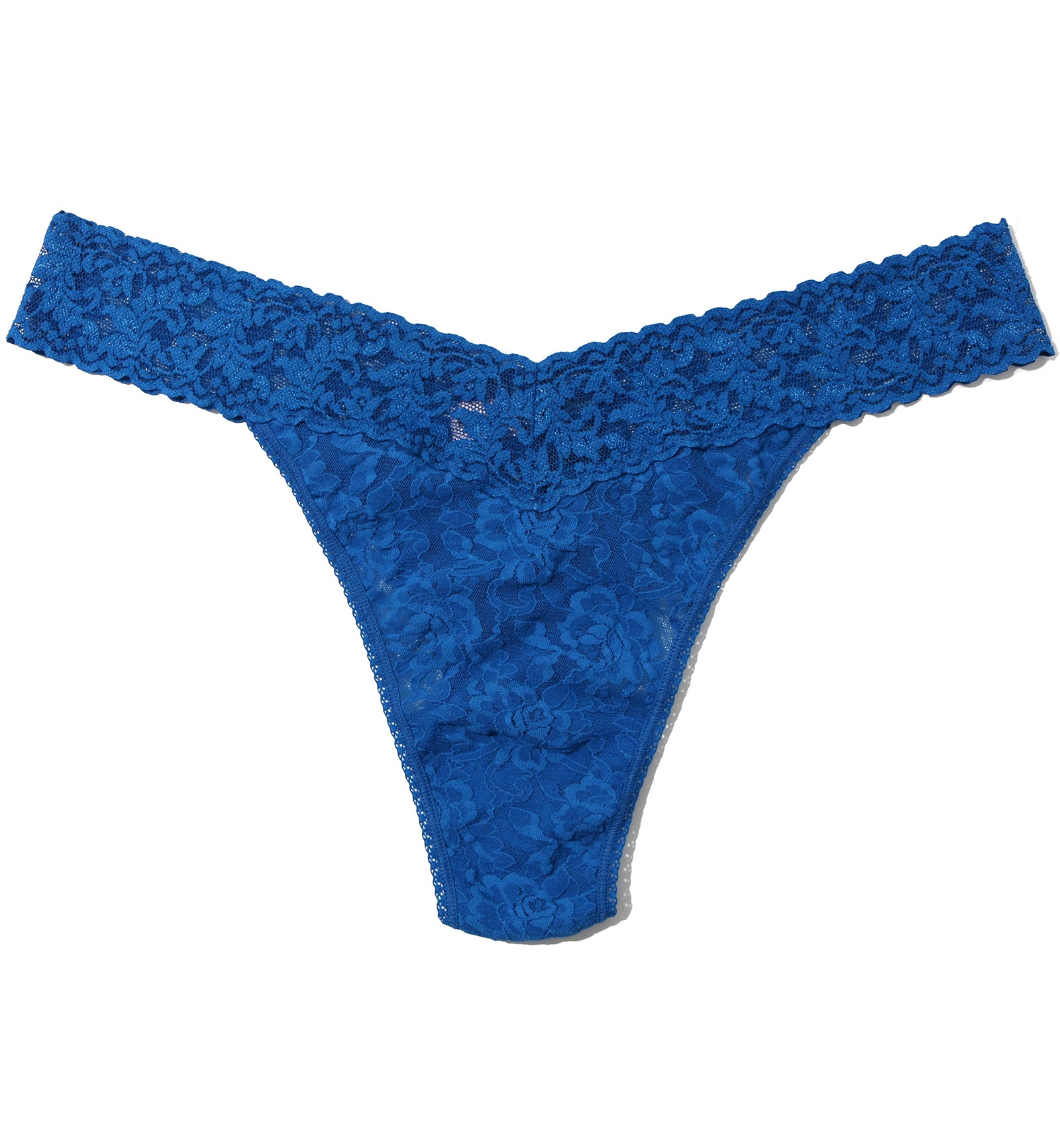 Hanky Panky Signature Lace Original Rise Thong PLUS (4811X),Deep Dive - Deep Dive,Plus Size