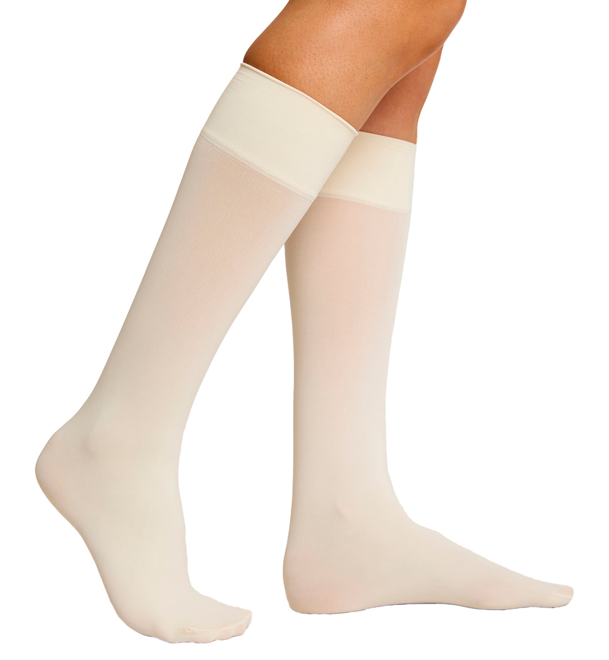 commando Ultimate Opaque Trouser Socks (HSK01),One Size,Ivory - Ivory,One Size