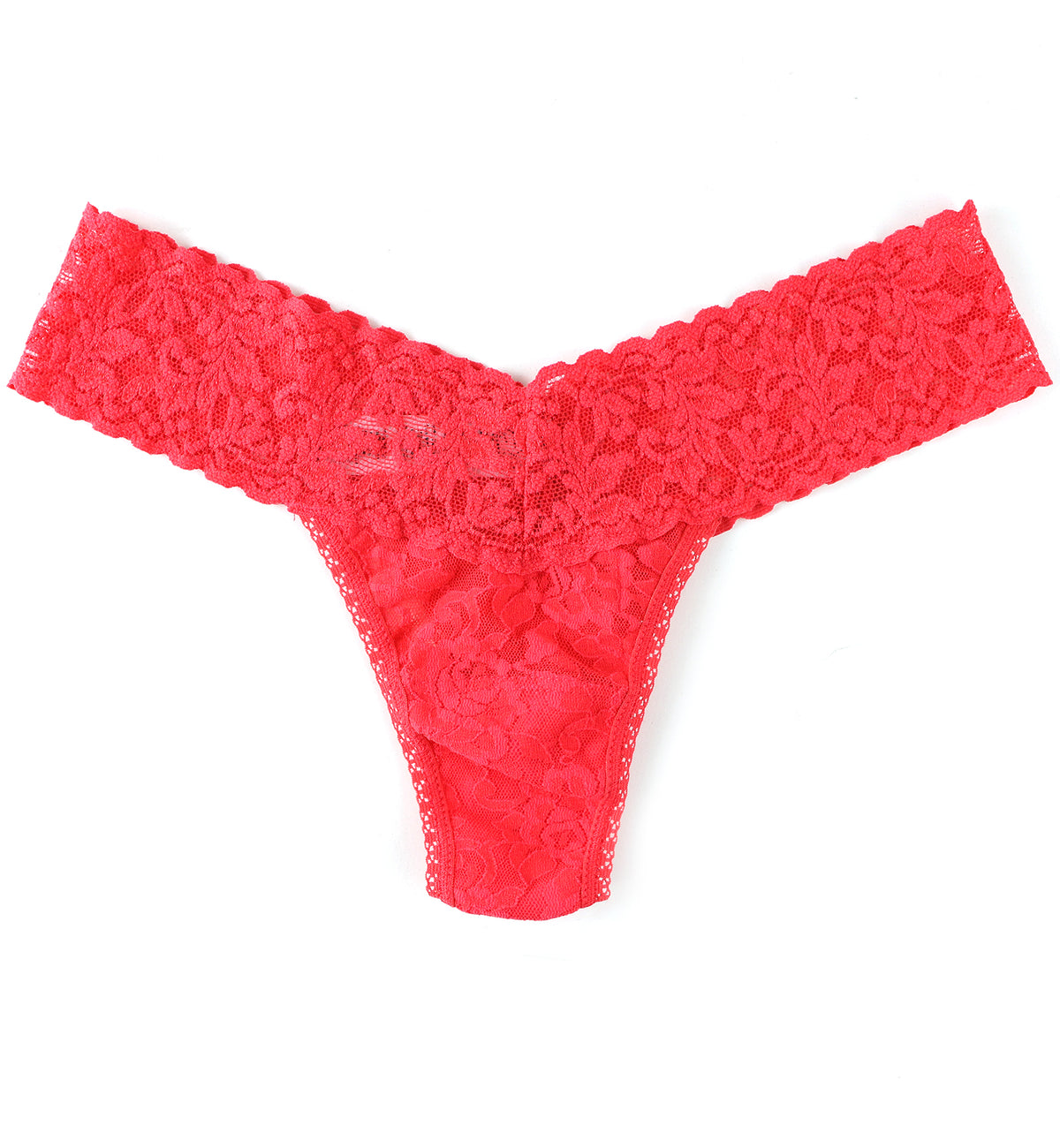 Hanky Panky Signature Lace Low Rise Thong (4911P),Deep Sea Coral - Deep Sea Coral,One Size