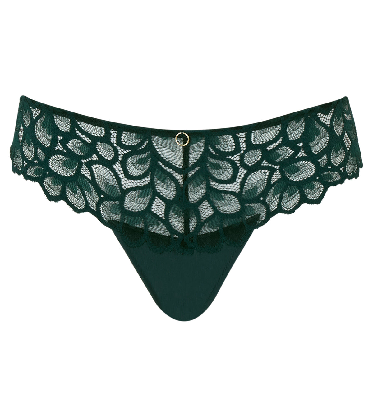 Panache Allure Thong (10769),XS,Forest Green - Forest Green,XS