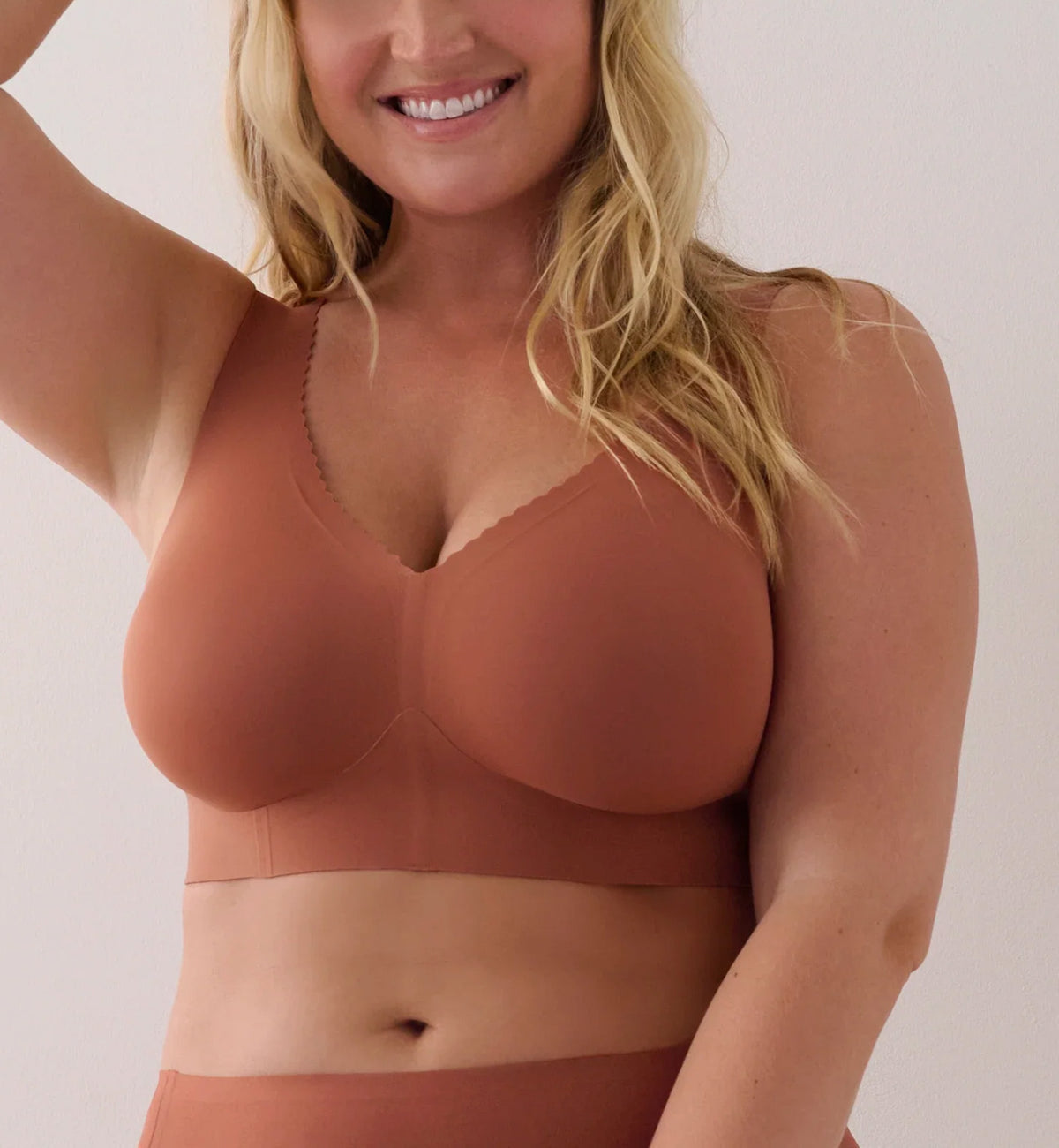 Evelyn & Bobbie EVELYN Deep V-Neck Bralette (1834),Small,Golden Hour - Golden Hour,Small