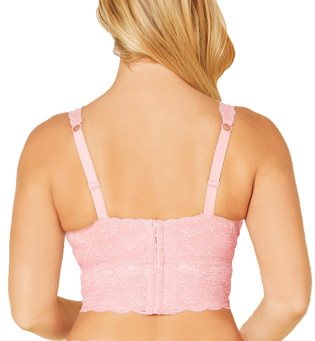 Cosabella Never Say Never CURVY Plungie Longline Bralette (NEVER1385),XS,Nude Rose - Nude Rose,XS