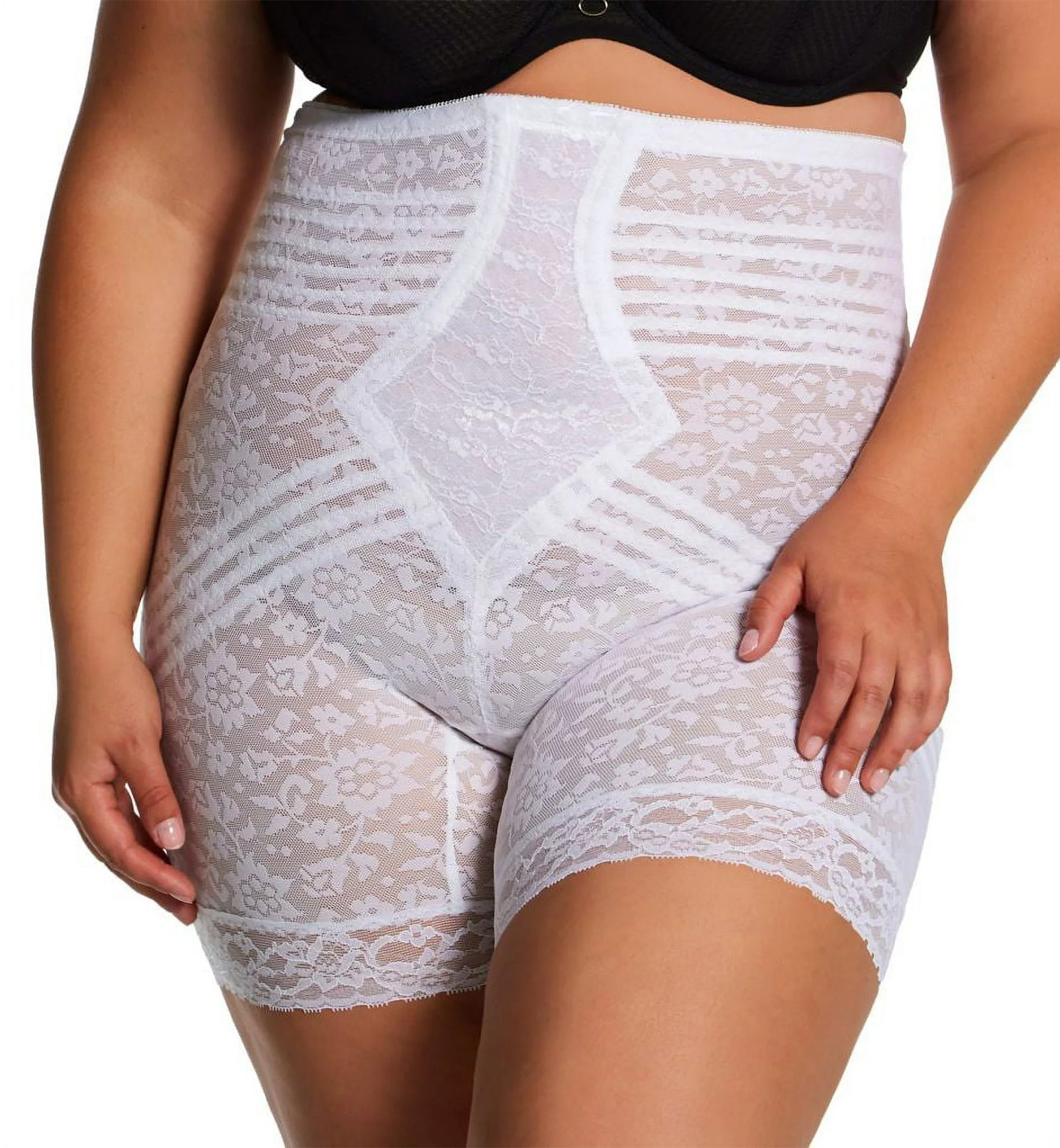 Rago Extra Firm High Waist Long Leg Shaper (6207),Small,White - White,Small