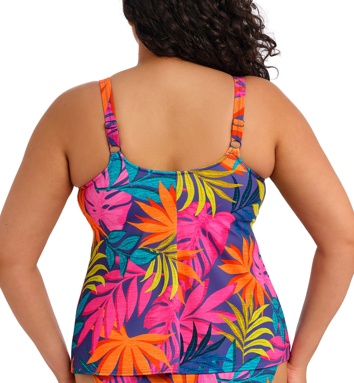 Elomi Porto Rafti Non Wired Molded Tankini Top (ES803361),UK 16,Indigo - Indigo,UK 16