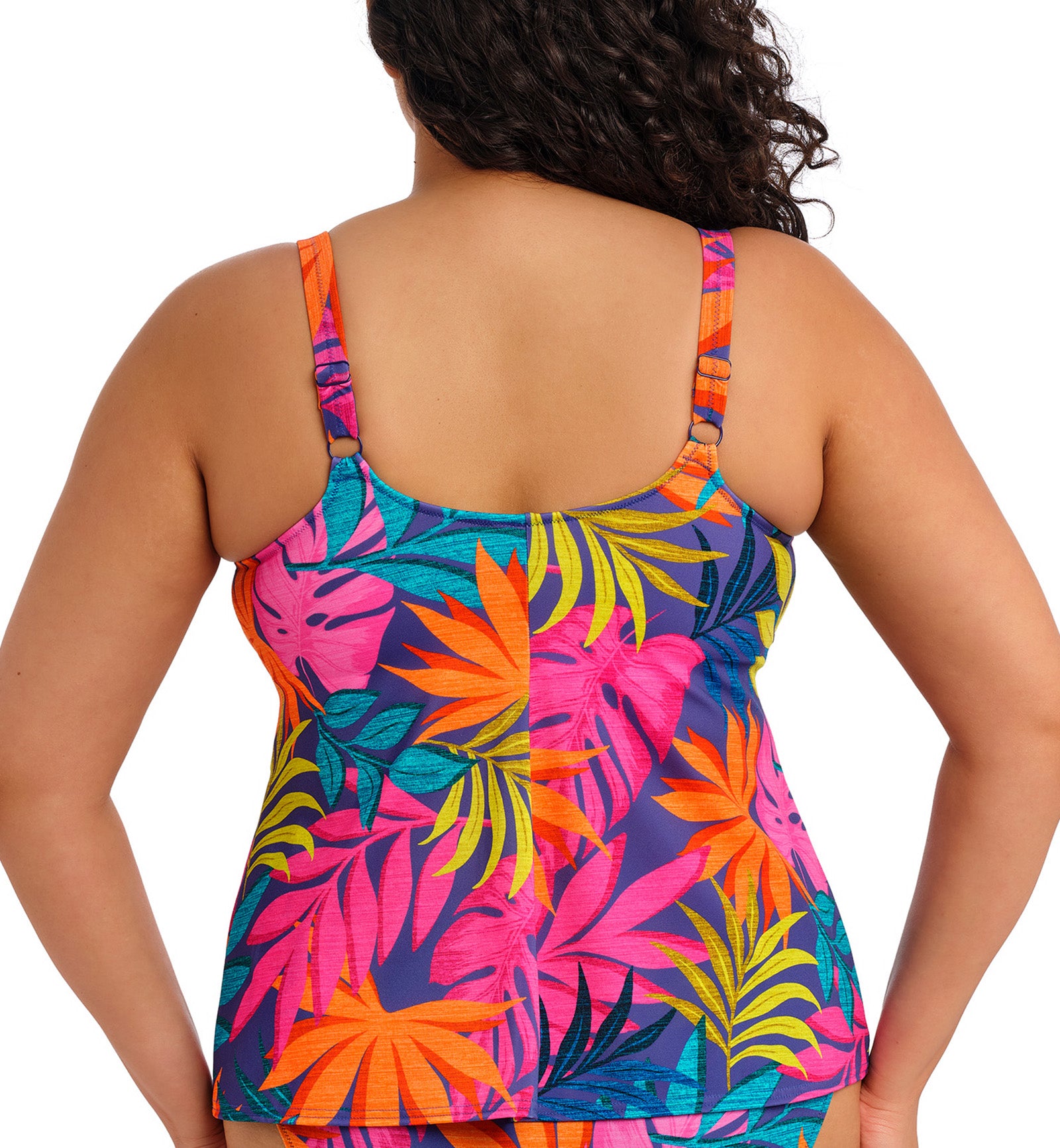 Elomi Porto Rafti Non Wired Molded Tankini Top (ES803361),UK 16,Indigo - Indigo,UK 16