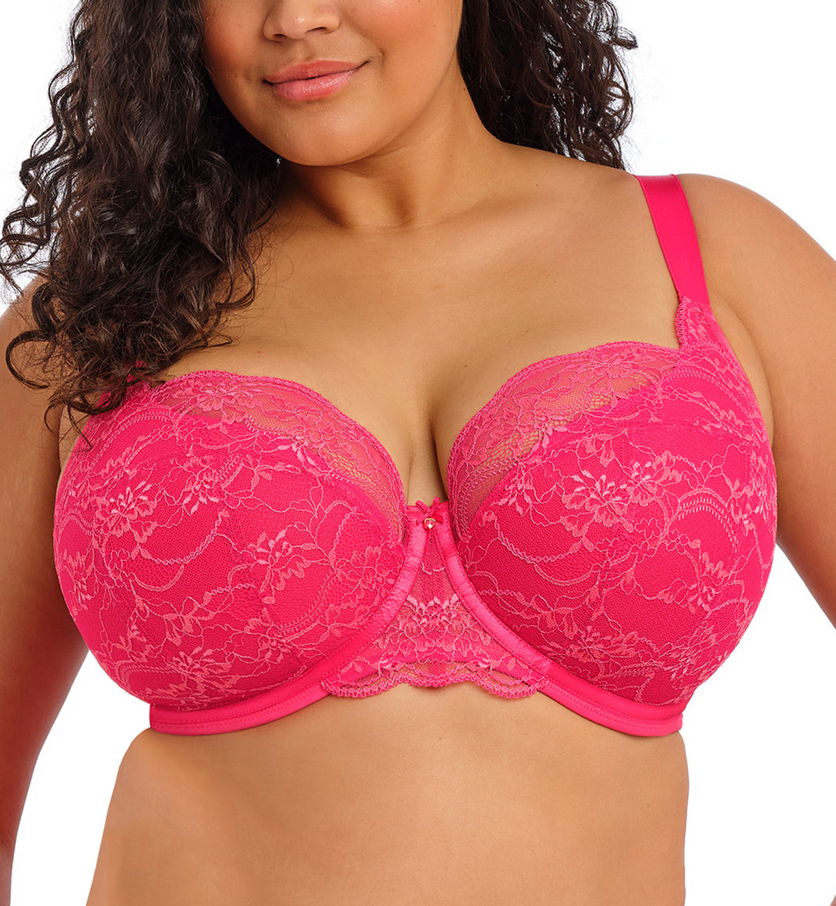 Elomi Darcie Padded Half Cup Underwire Bra (302915),32GG,Azalea - Azalea,32GG