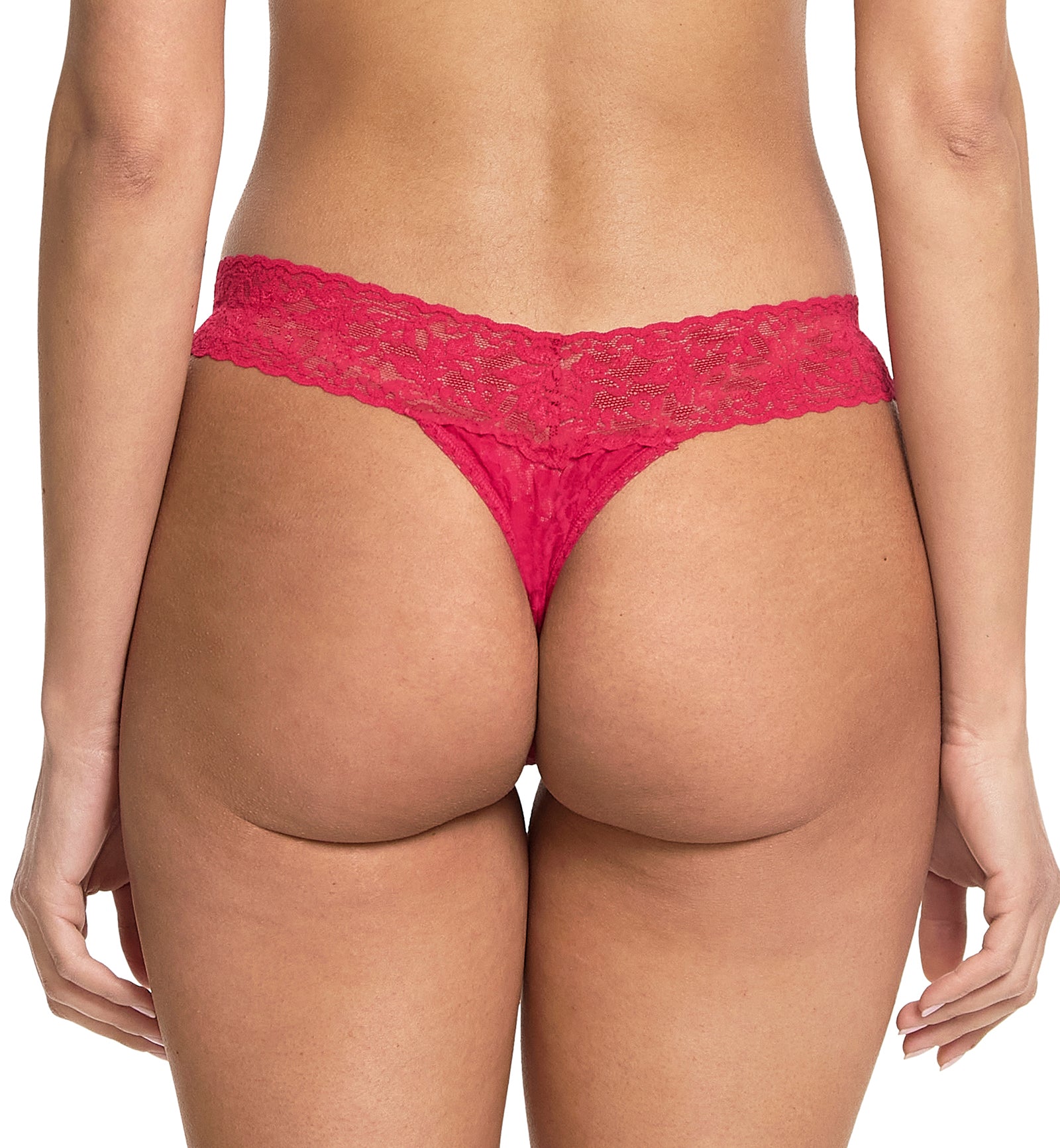 Hanky Panky Signature Lace Low Rise Thong (4911P),Beet Juice - Beet Juice,One Size
