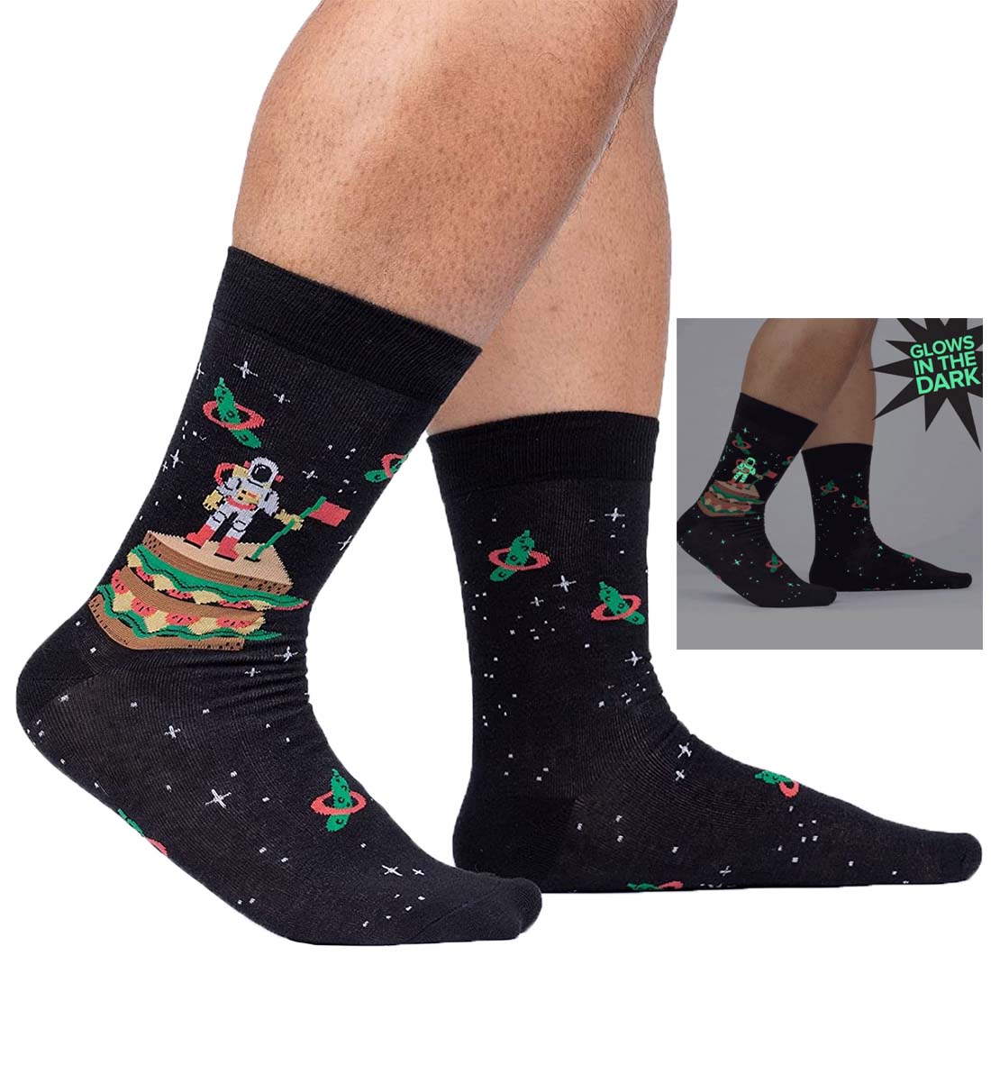 SOCK it to me Men's Crew Socks (mef0532),The Moon Club - The Moon Club,One Size