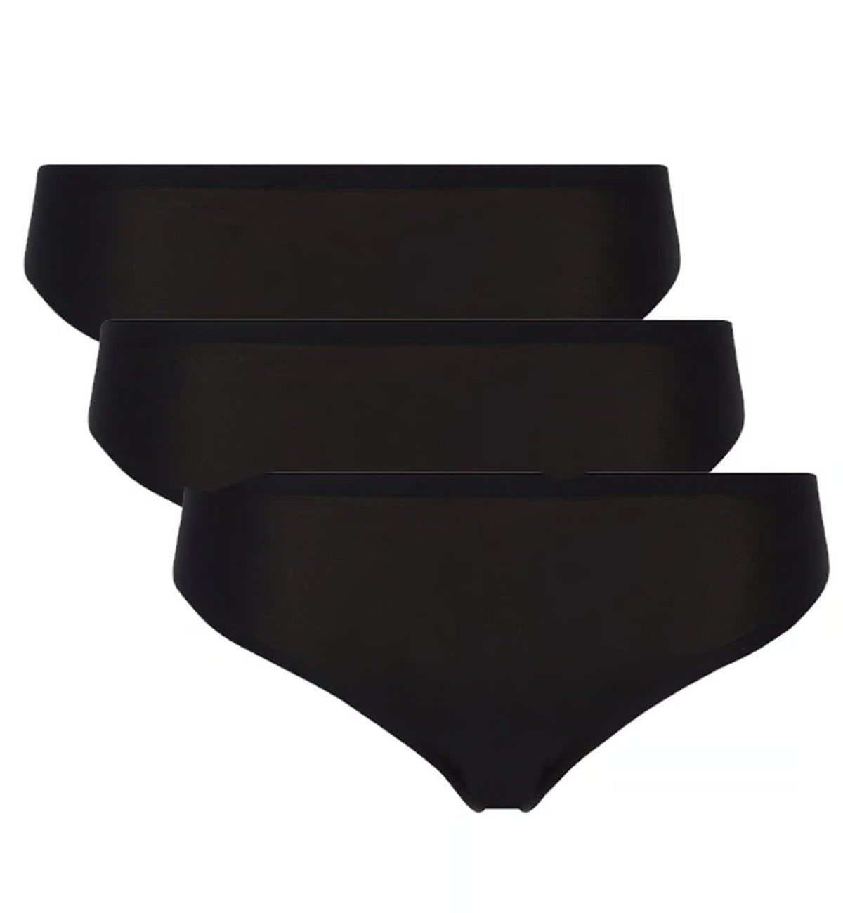 Chantelle 3-PACK Softstretch Thong (C10020),Black - Black,One Size