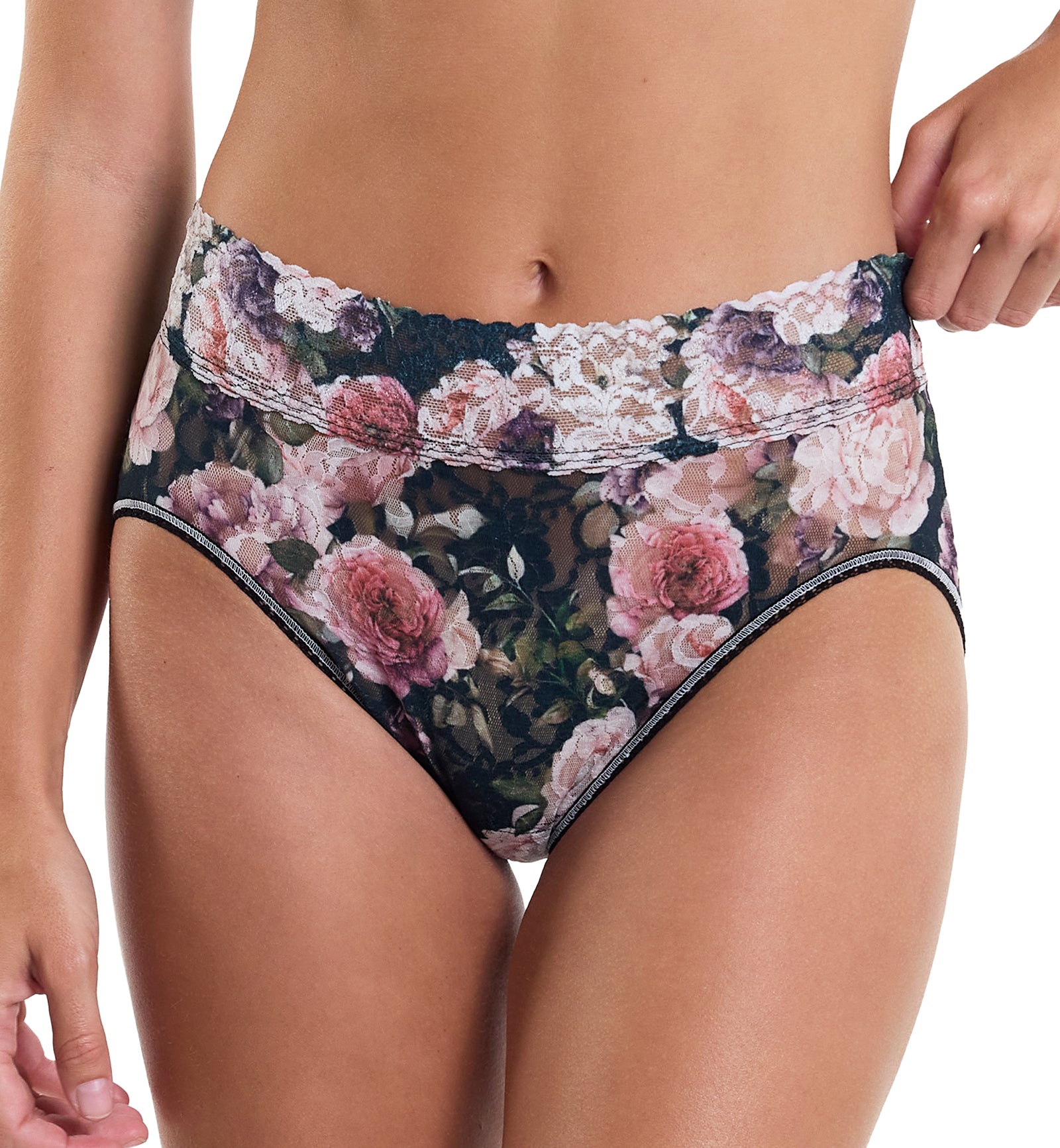 Hanky Panky Signature Lace Printed French Brief (PR461),Small,Romantique - Romantique,Small