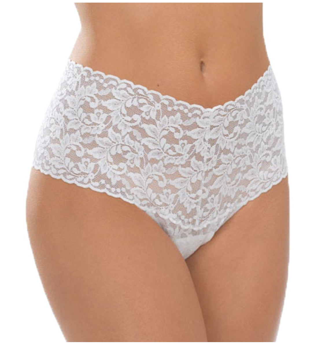 Hanky Panky Retro Lace Thong (9K1926P),White - White,One Size