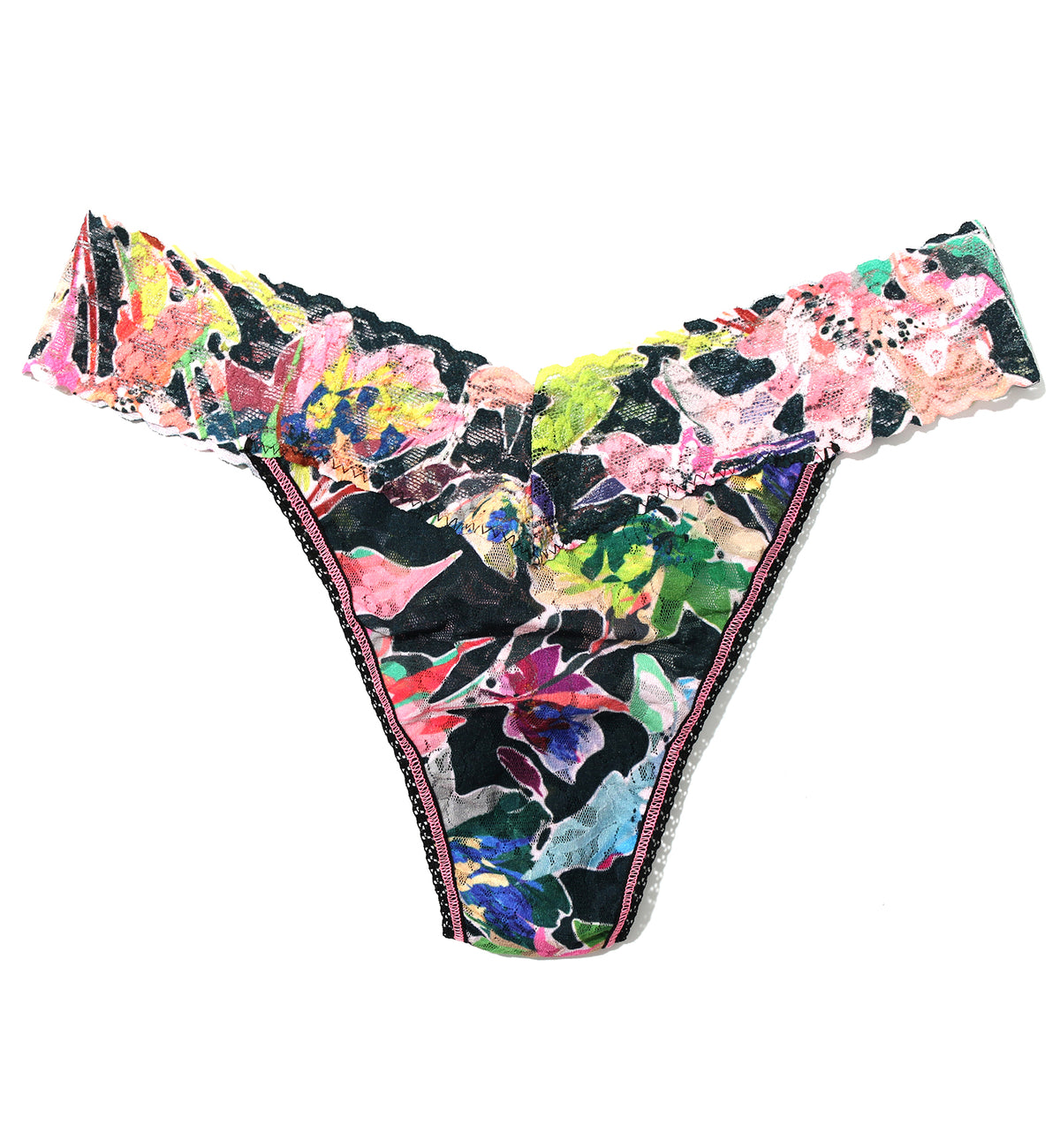 Hanky Panky Signature Lace Printed Original Rise Thong (PR4811P),Unapologetic - Unapologetic,One Size