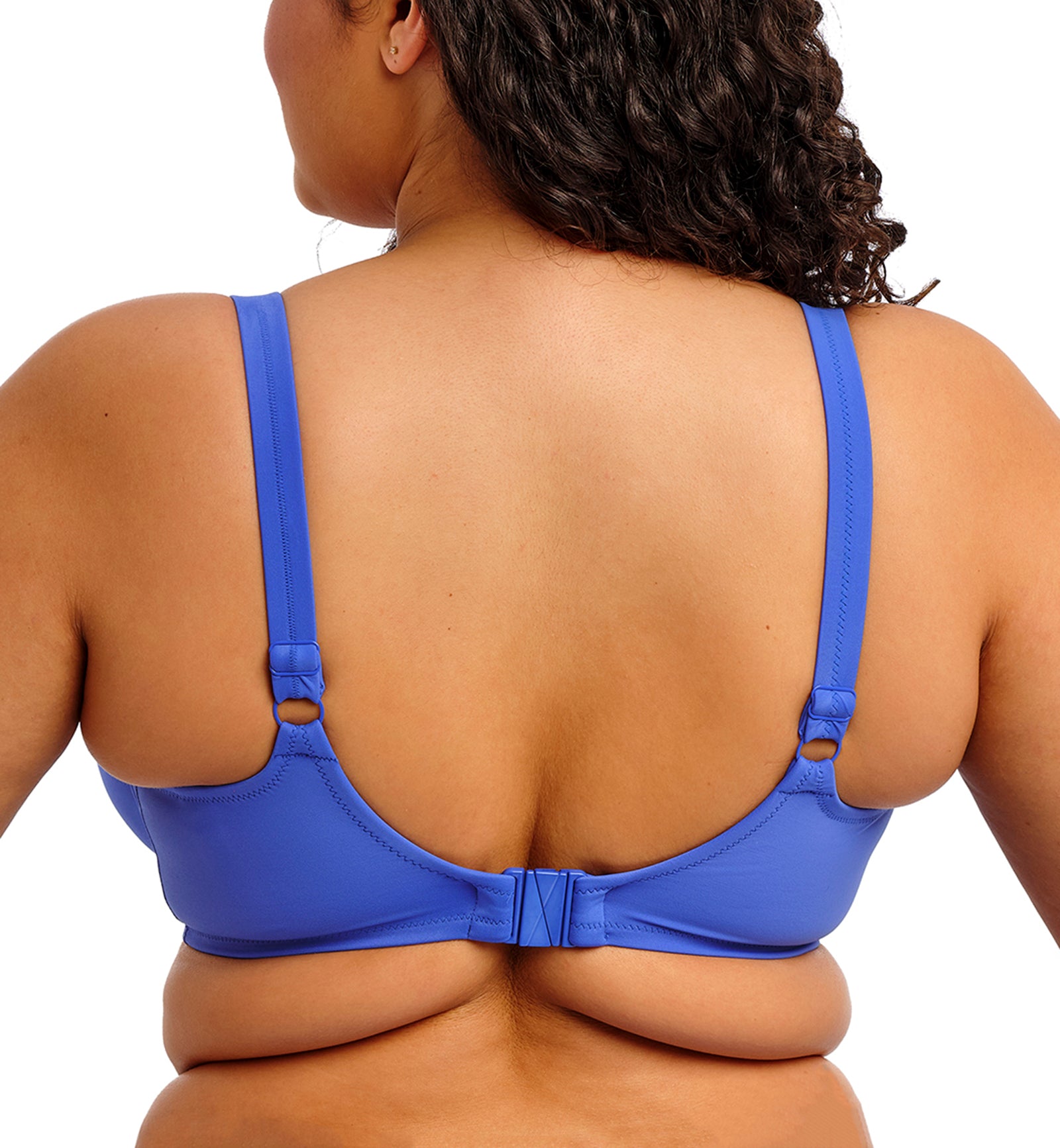 Elomi Plain Sailing Plunge Underwire Bikini Top (ES7284),34G,Azure - Azure,34G