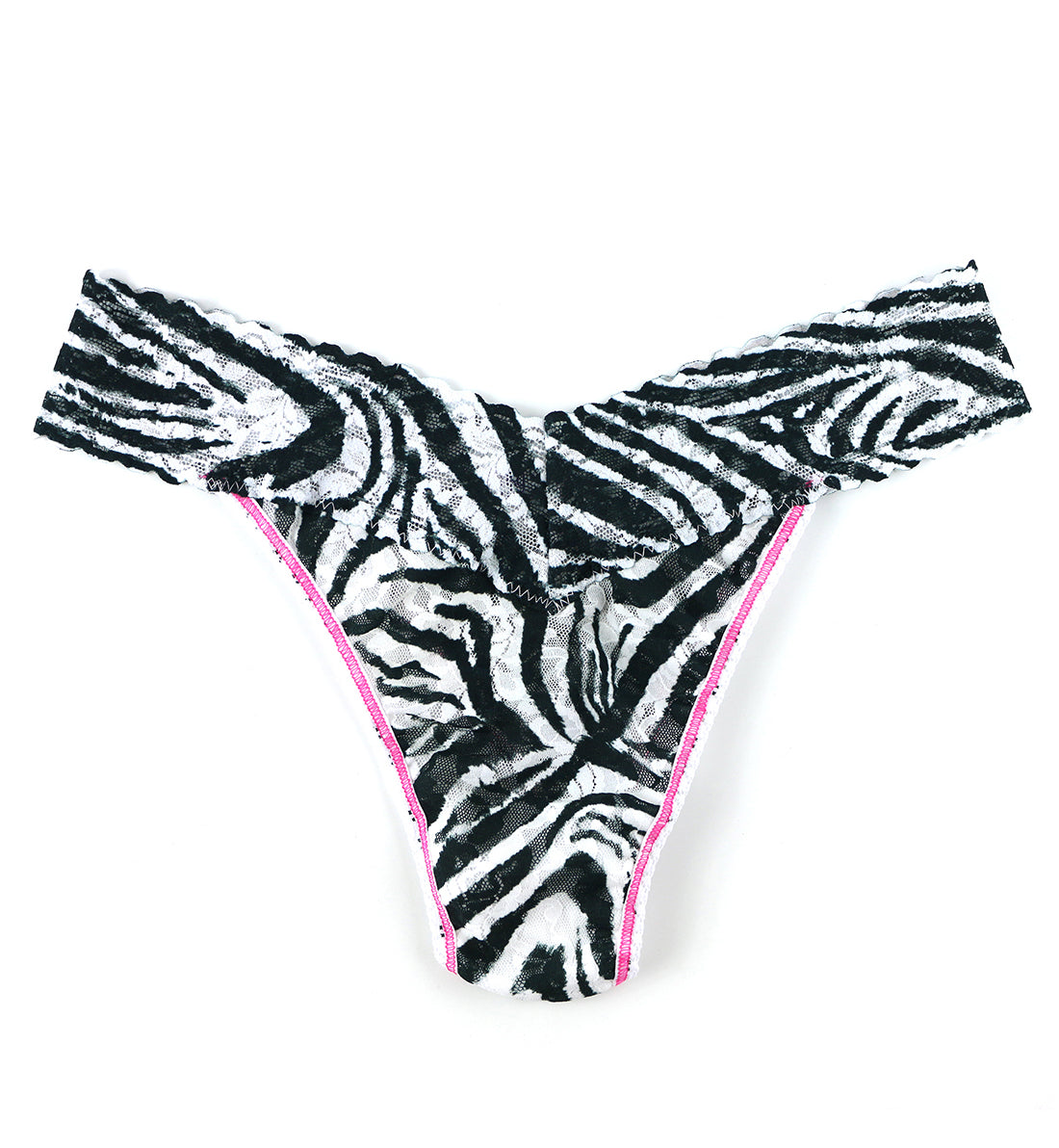 Hanky Panky Decades Aughts Zebra Original Rise Thong PLUS (MIX TAPE BOX) - Aughts Zebra,One Size
