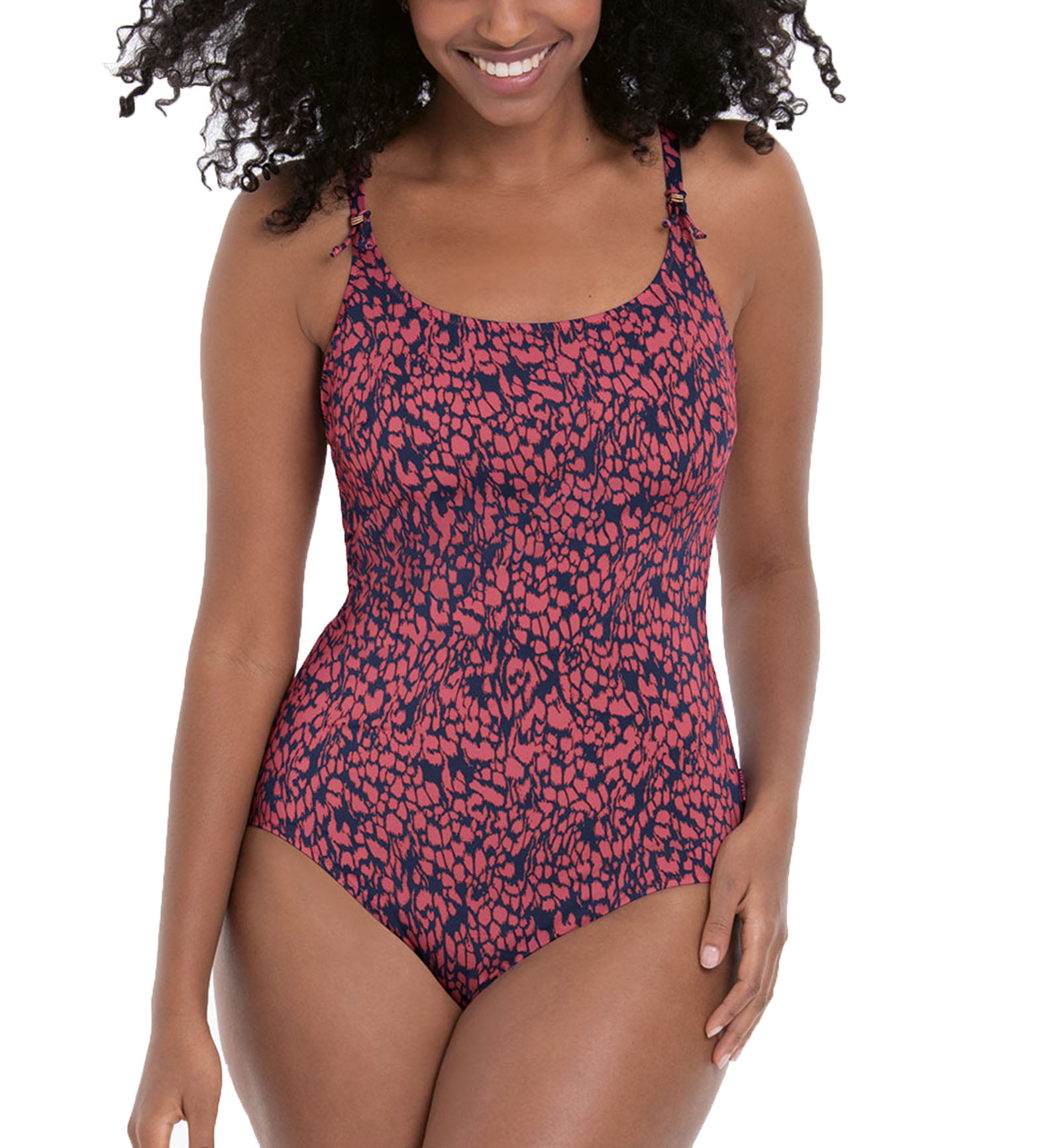 Anita Marble Beach Mona Underwire One Piece Swimsuit (7799),32E,Rosewood - Rosewood,32E