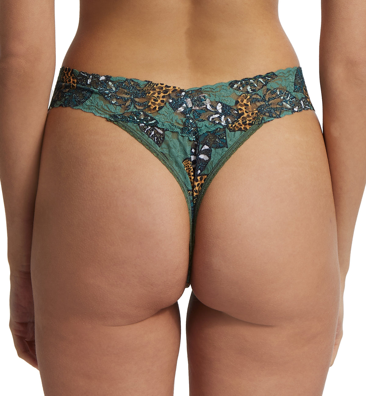 Hanky Panky Signature Lace Printed Original Rise Thong (PR4811P),Prowling - Prowling,One Size