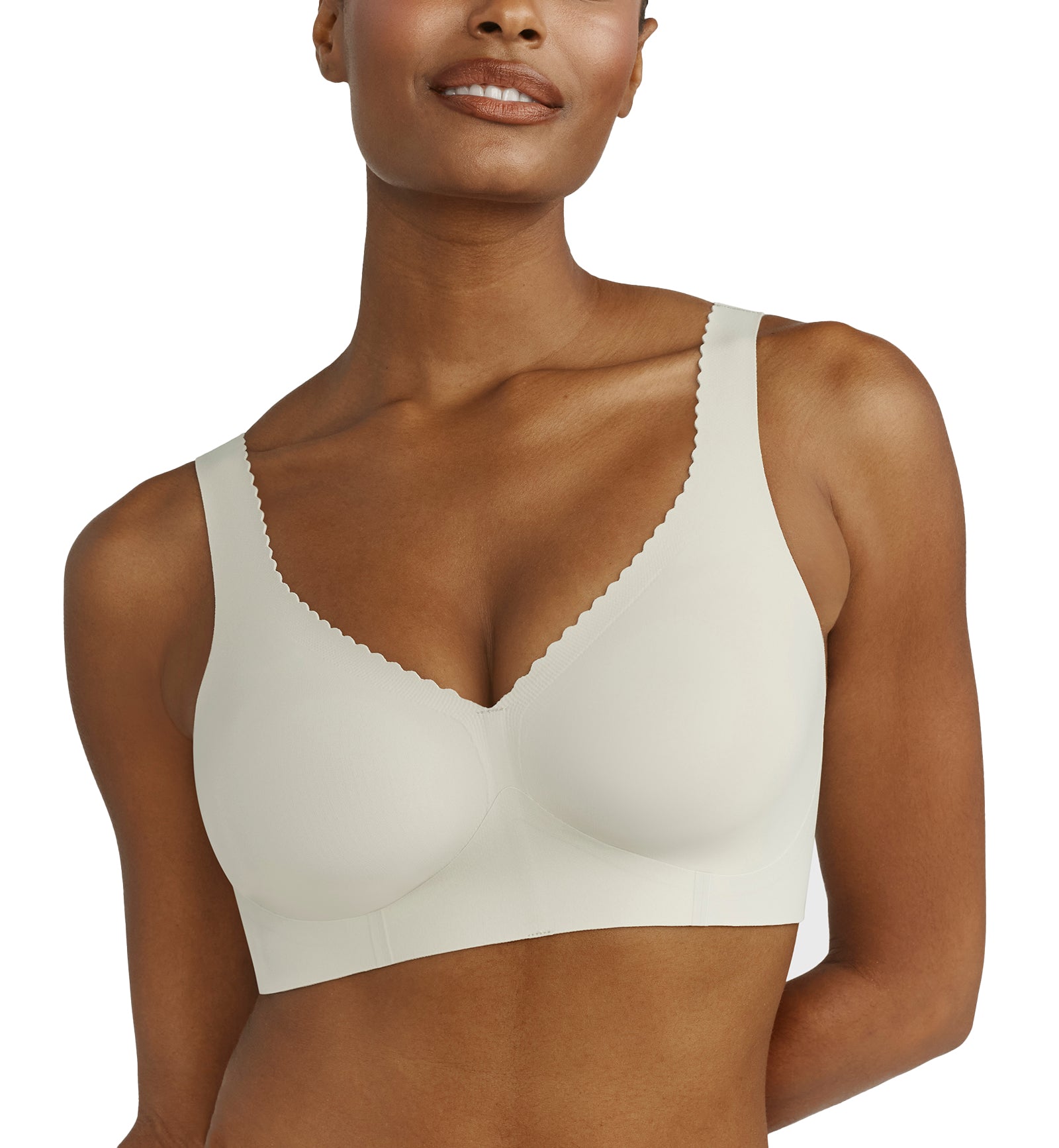 Evelyn & Bobbie EVELYN Deep V-Neck Bralette (1834),Small,Aloe - Aloe,Small