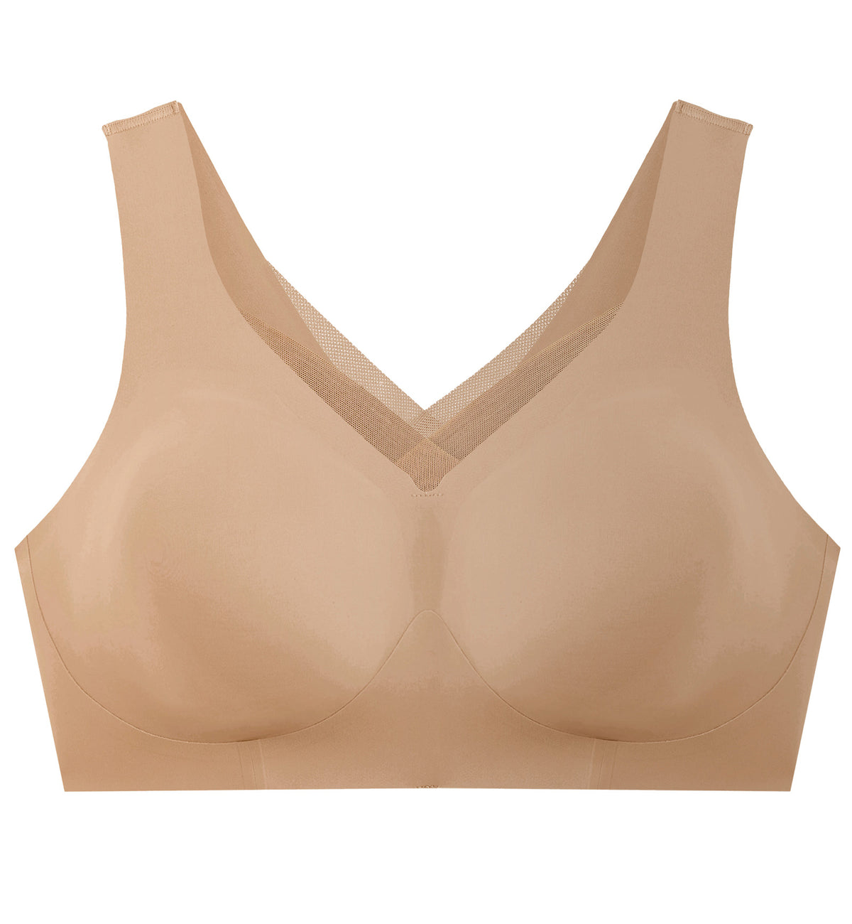 Evelyn & Bobbie Mesh EVELYN Deep V-Neck Bralette (1866),Small,Sand - Sand Mesh,Small