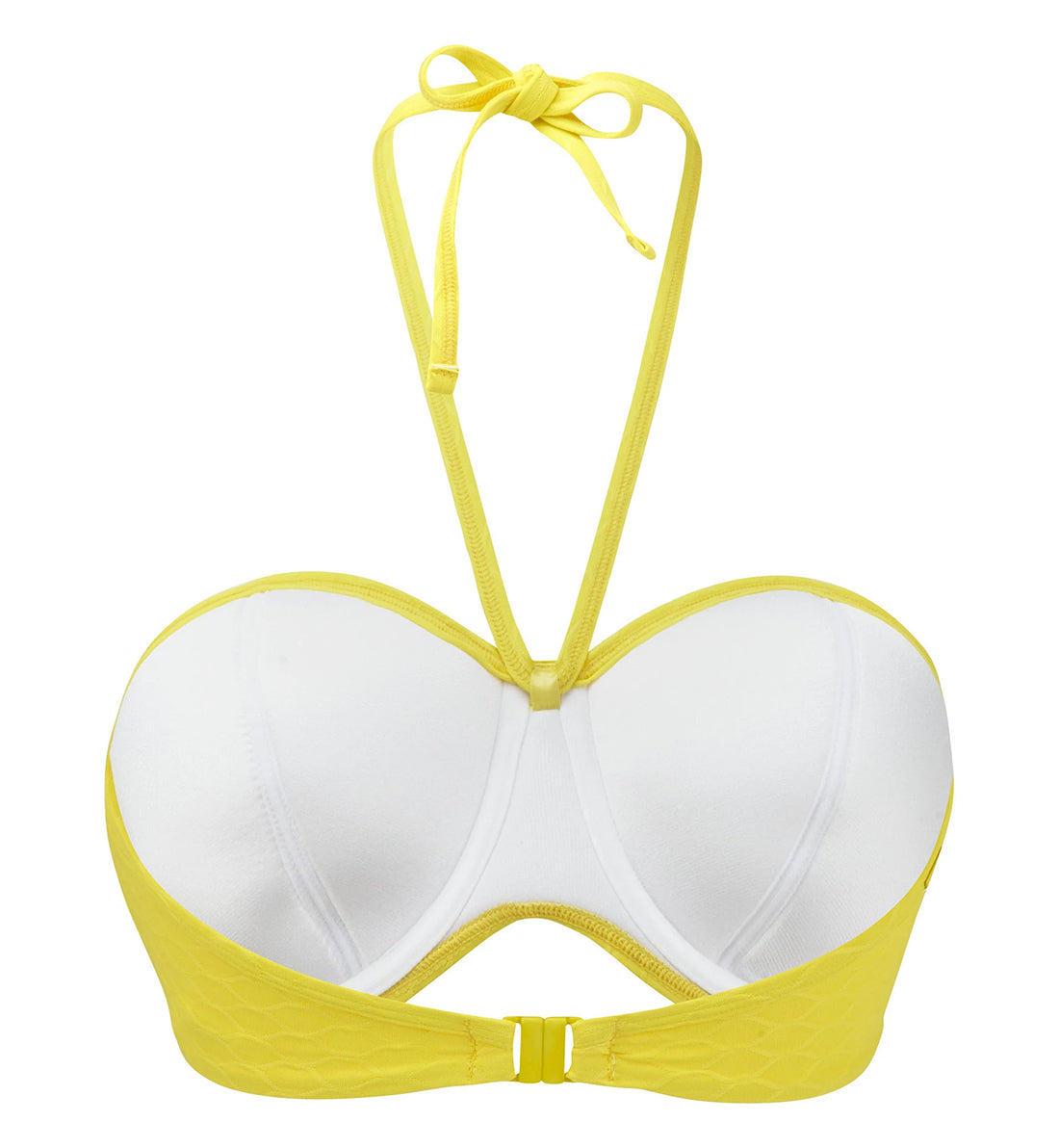 Cleo by Panache Matilda Underwire Padded Twist Bandeau Bikini Top (CW0083),28E,Yellow - Yellow,28E