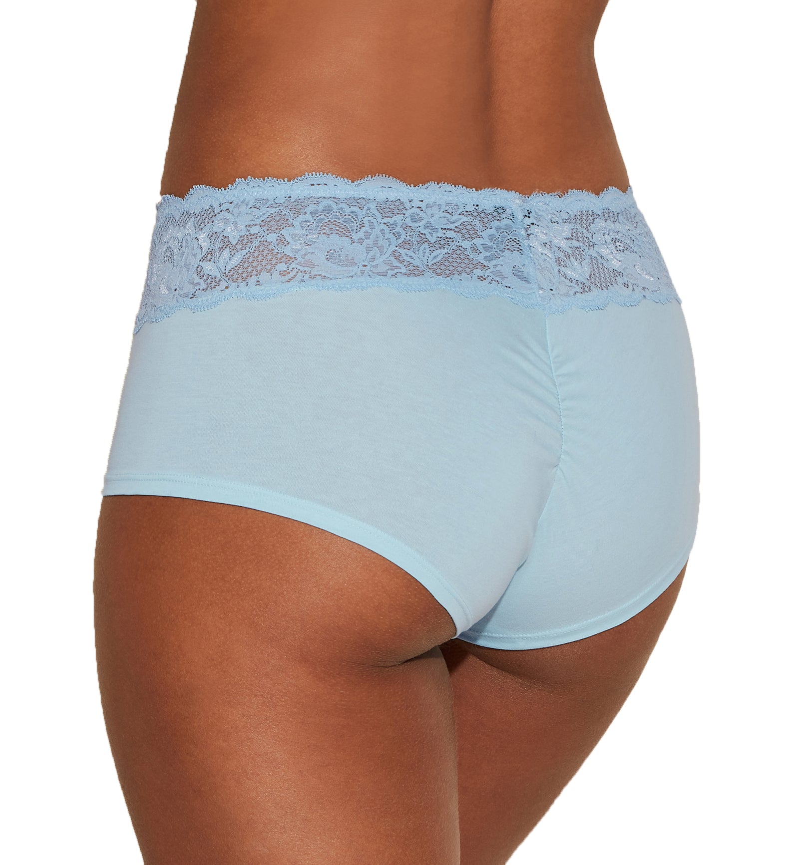 Cosabella Never Say Never Peachie Hotpant (NEVER0743),S/M,Aasmani Blue - Aasmani Blue,S/M