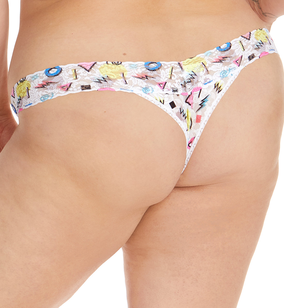 Hanky Panky Decades 80s Rad Geo Original Rise Thong PLUS (MIX TAPE BOX) - 80s Rad Geo,One Size