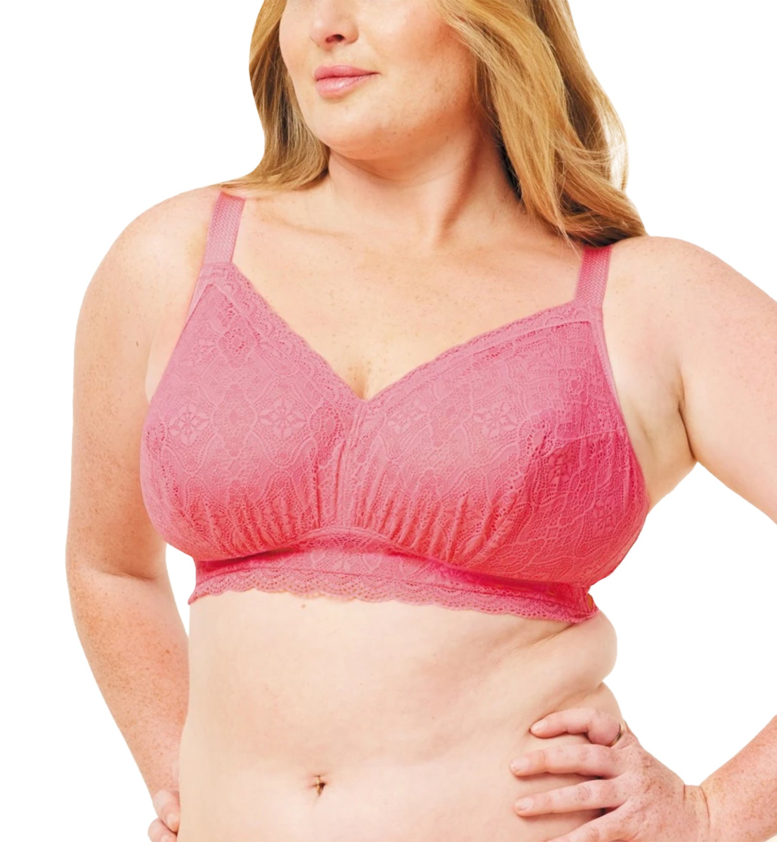 Sugar Candy by Cake Bestie Everyday Softcup Bra H-J (27-8020),XS,Hot Pink - Hot Pink,XS
