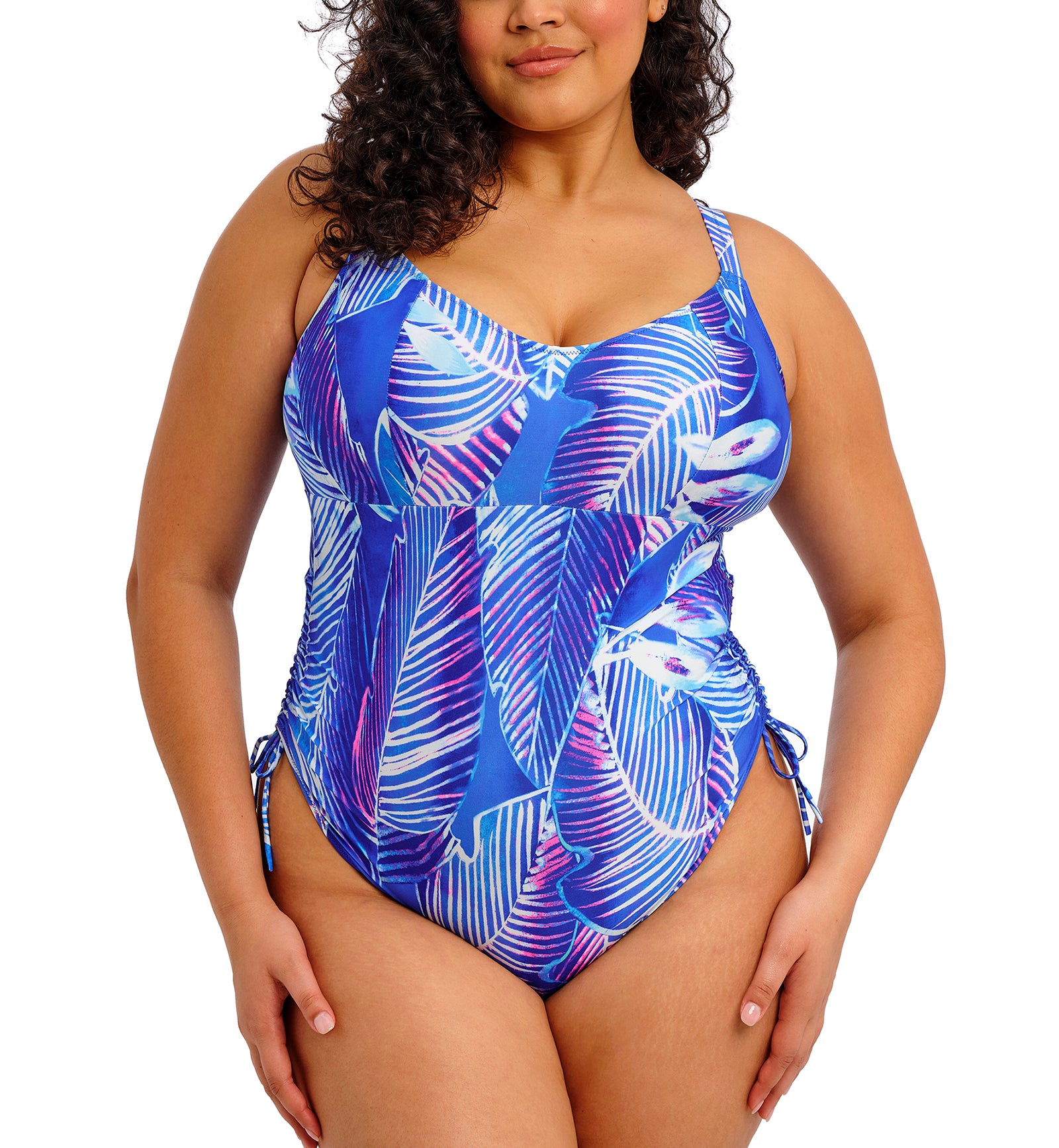 Elomi Maluku Island Non Wire One Piece Swimsuit (ES802943),34G,Atlantic - Atlantic,34G