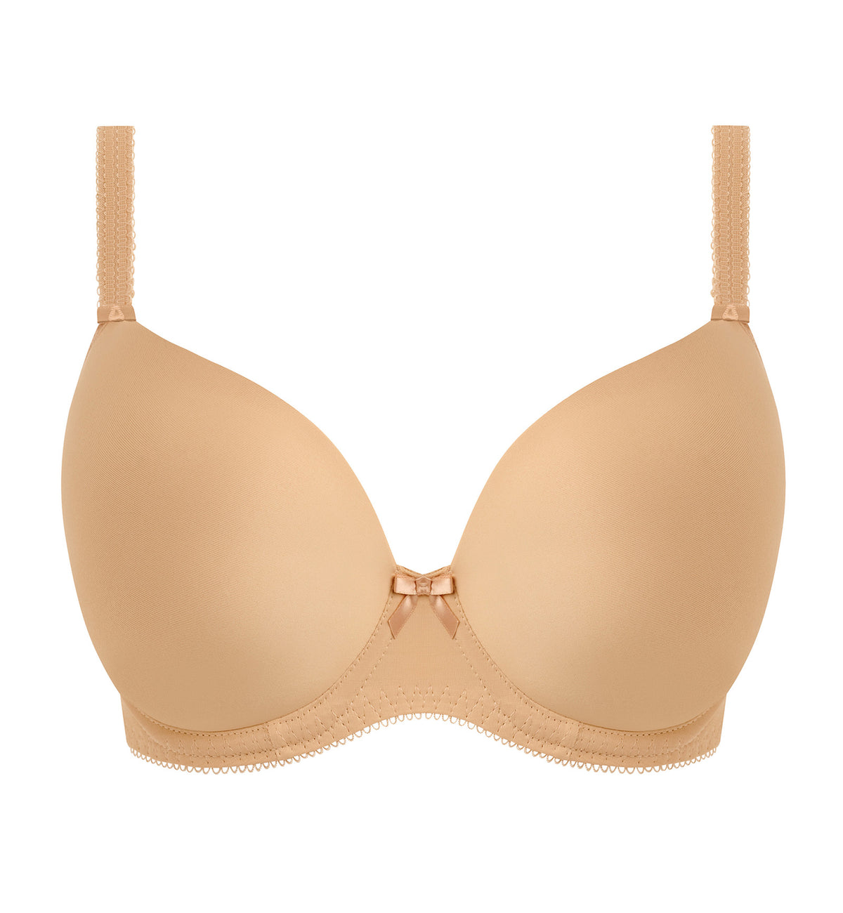 Freya Deco Moulded Plunge Underwire Bra (4234),28D,Nude - Nude,28D