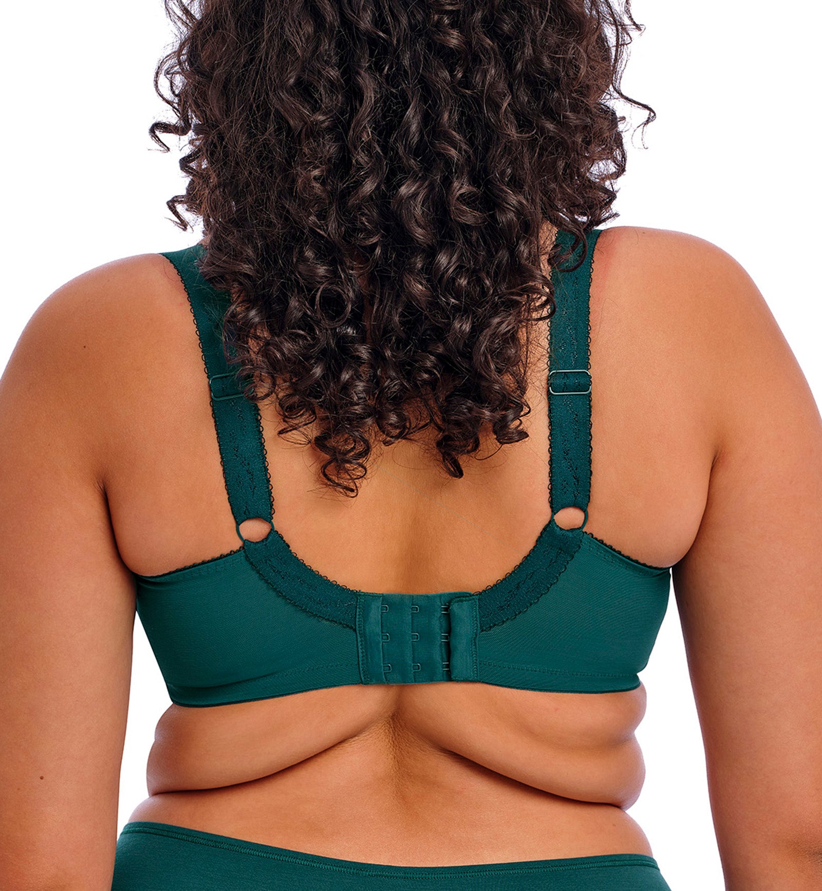 Elomi Morgan Stretch Lace Banded Underwire Bra (4111),32GG,Deep Teal - Deep Teal,32GG