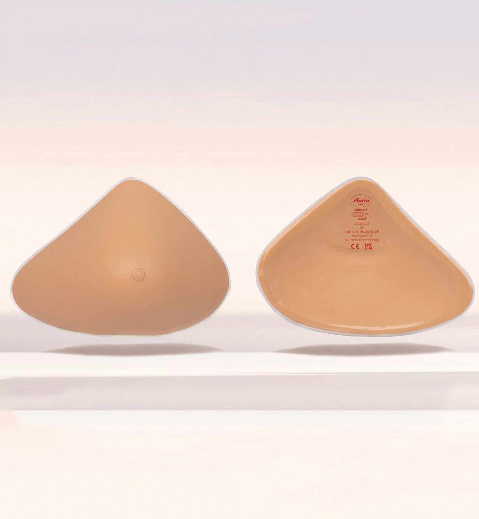 Anita Care Softback Asymmetric Double Layer Breast Form (1080R),Size 7,Right - Right,7
