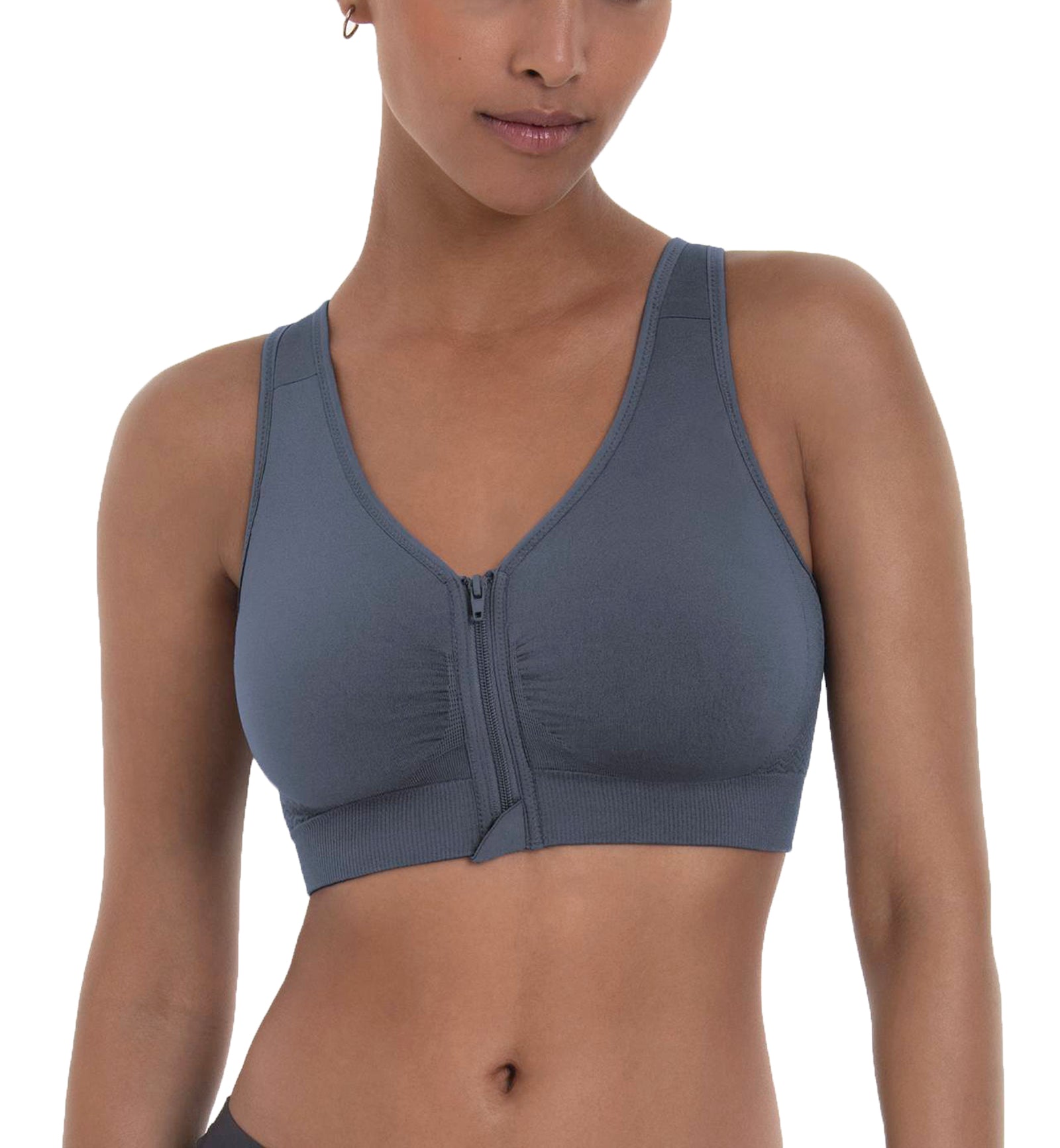 Anita Care Lynn Pocketed Post Surgery Bra (5768X),Small,Sky Grey - Sky Grey,Small