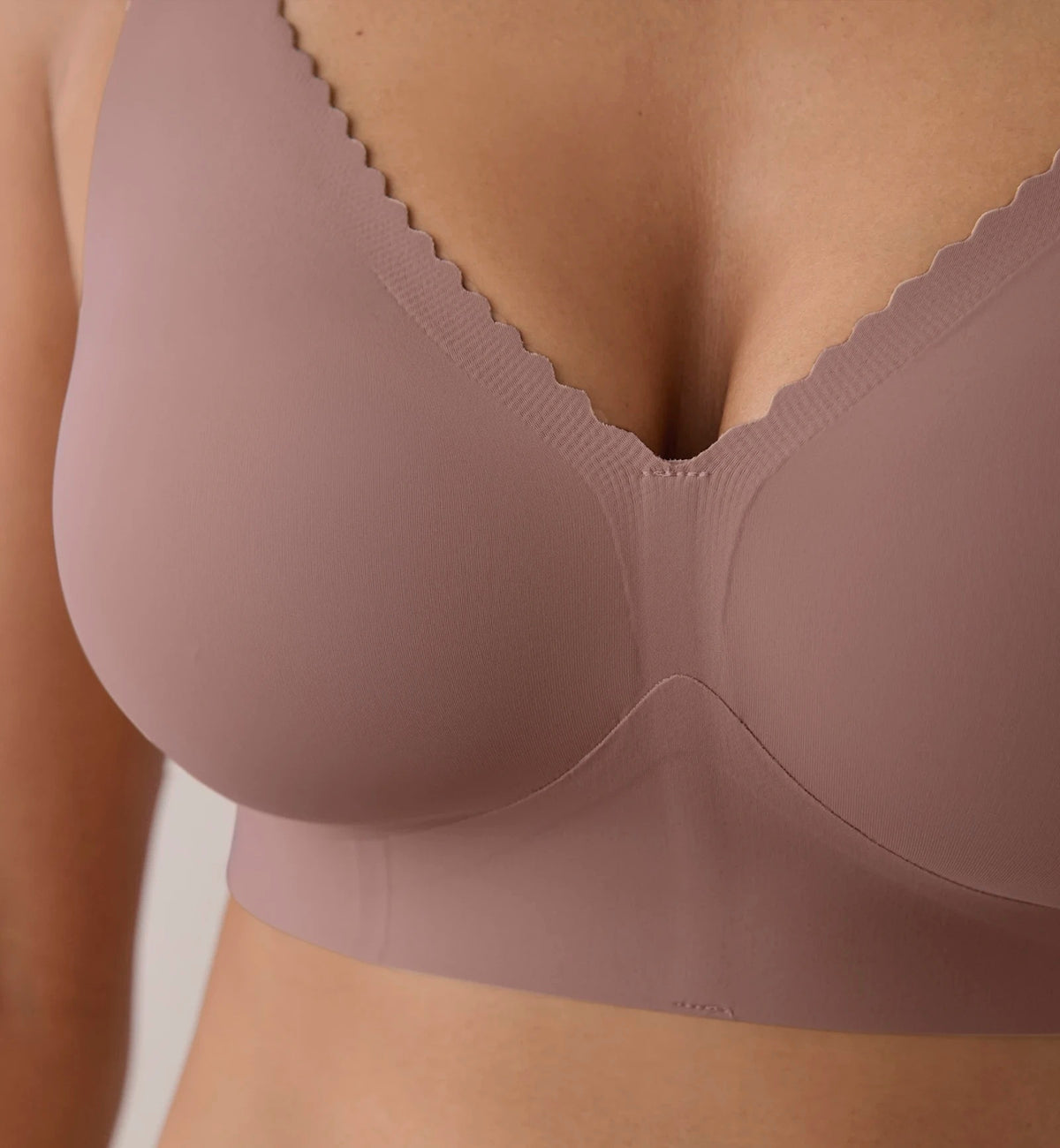 Evelyn & Bobbie EVELYN Deep V-Neck Bralette (1834),Small,Willow - Willow,Small