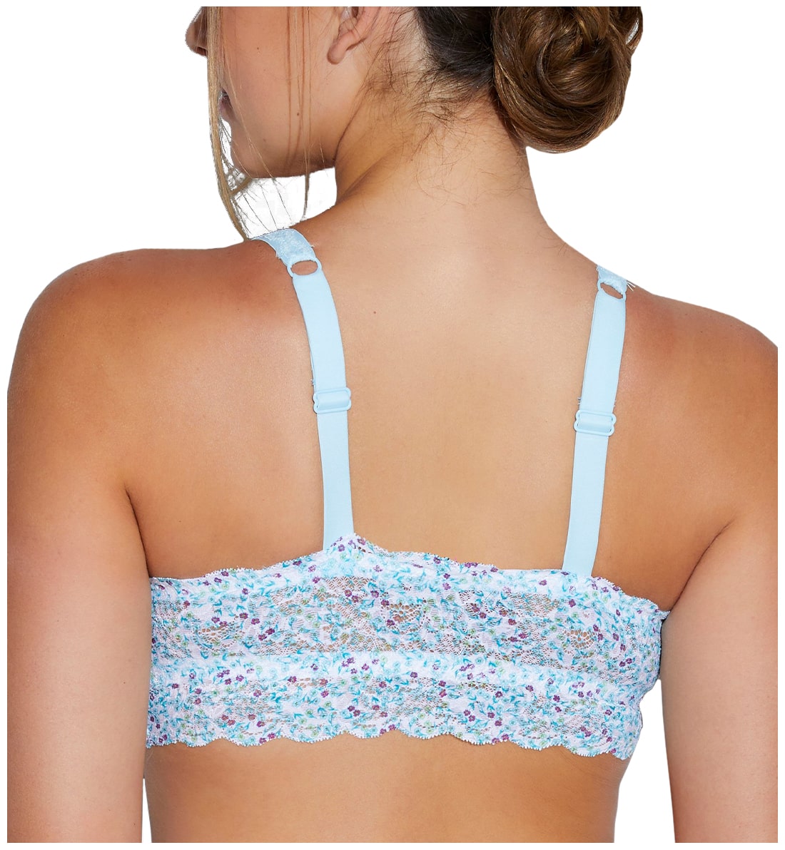 Cosabella Never Say Never Printed CURVY Sweetie Bralette (NEVEP1310),XS,Floral Blu Venezia - Floral Blu Venezia,XS