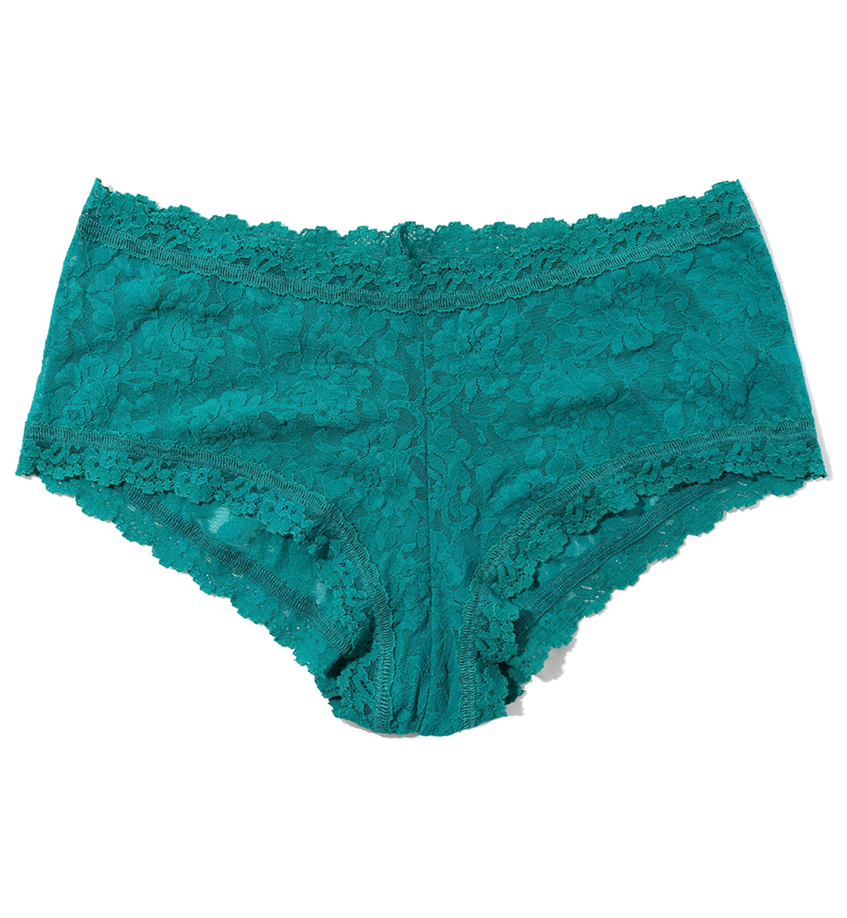 Hanky Panky Signature Lace Boyshort (4812P),XS,Dark Teal - Dark Teal,XS