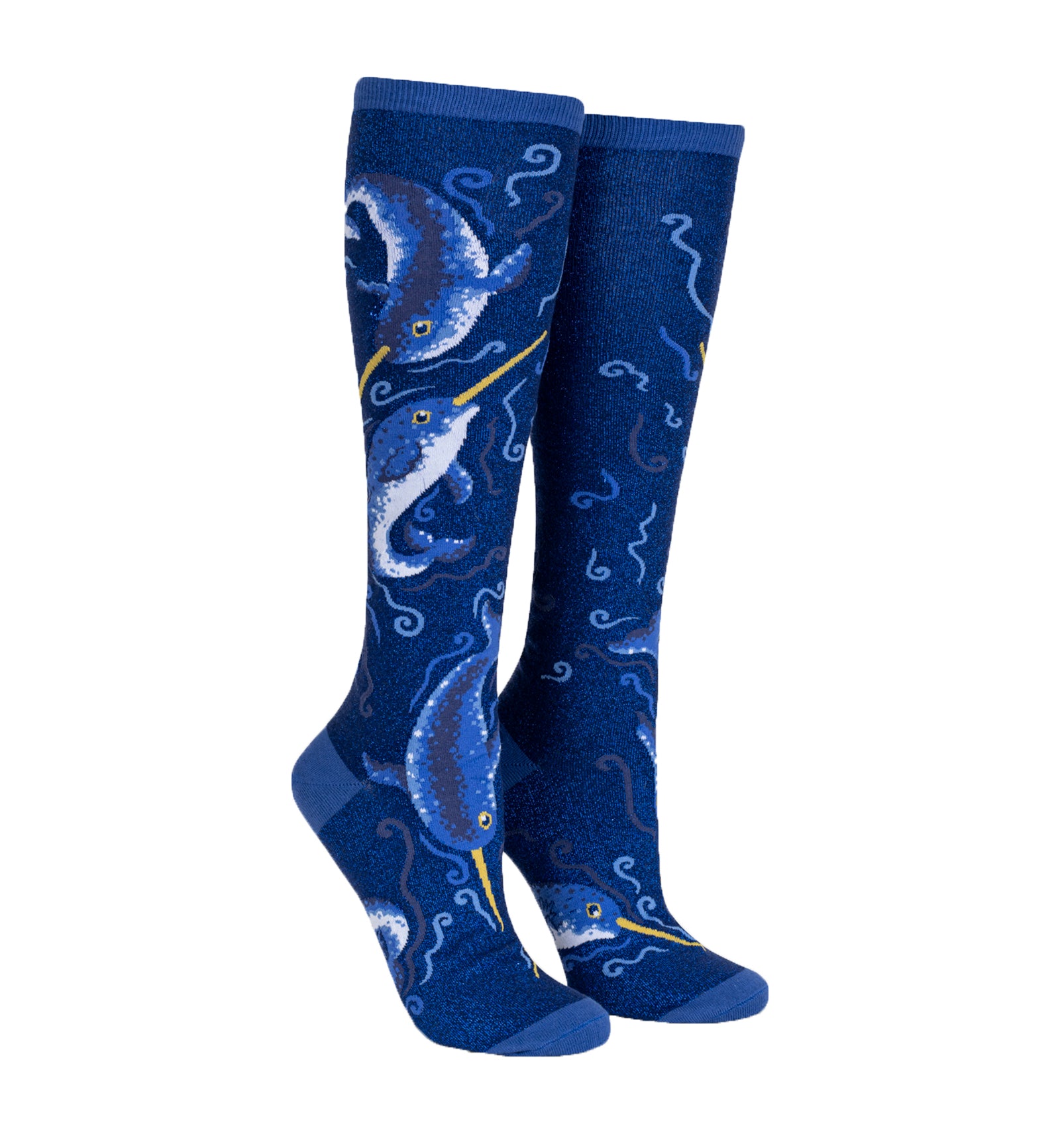 SOCK it to me Unisex Knee High Socks (F0631),Once Upon a Narwhal - Once Upon a Narwhal,One Size