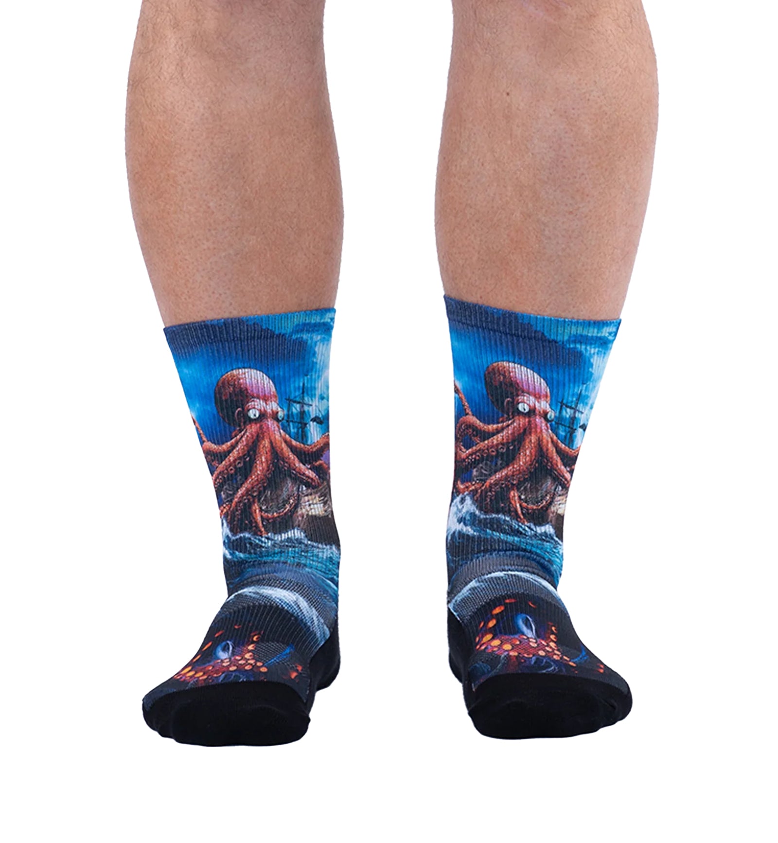 SOCK it to me Athletic Printed Performance Crew Socks (AP0012),What's Kraken? - What's Kraken,One Size