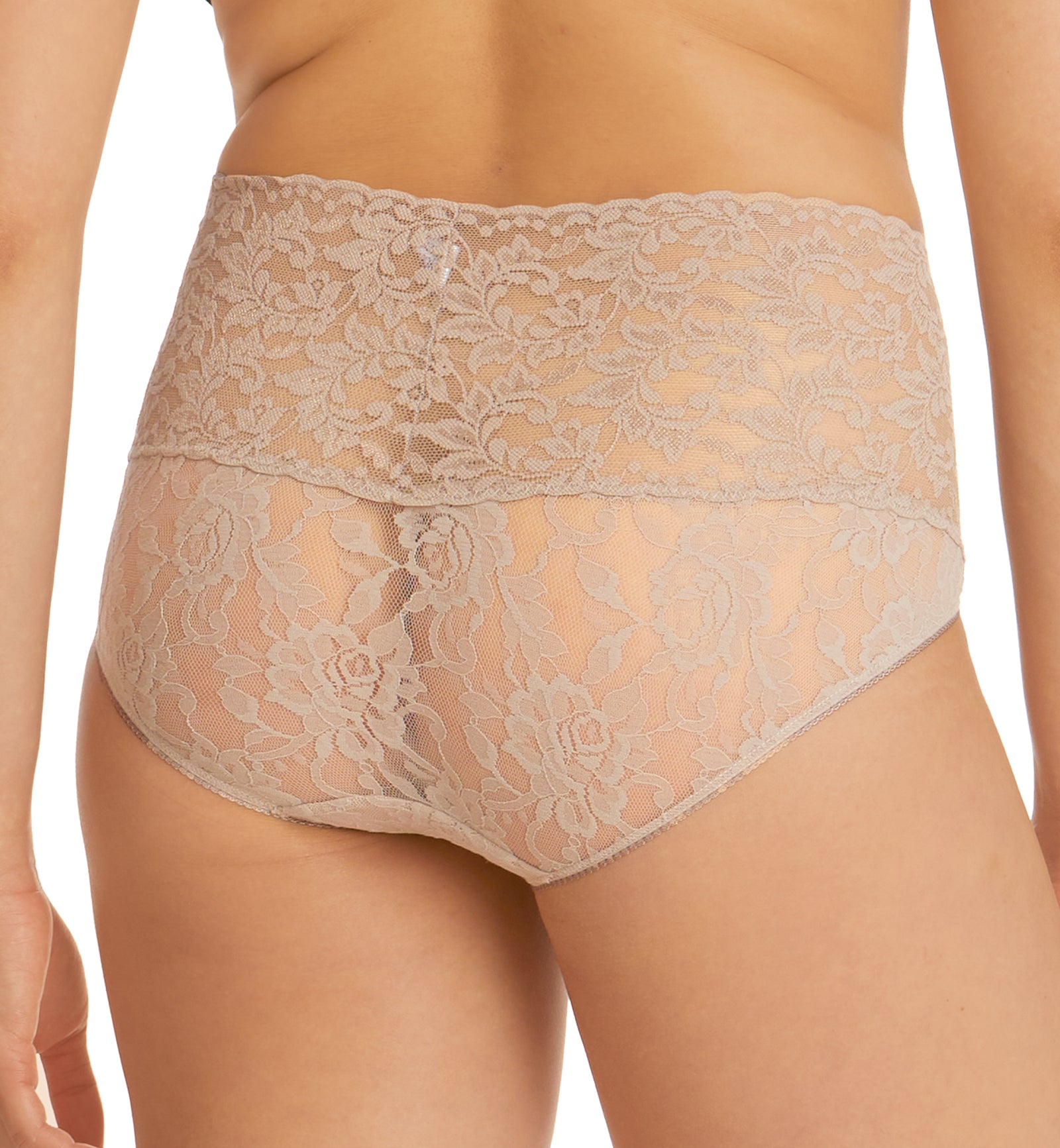 Hanky Panky Retro Lace V-kini (9K2124),Small,Chai - Chai,Small