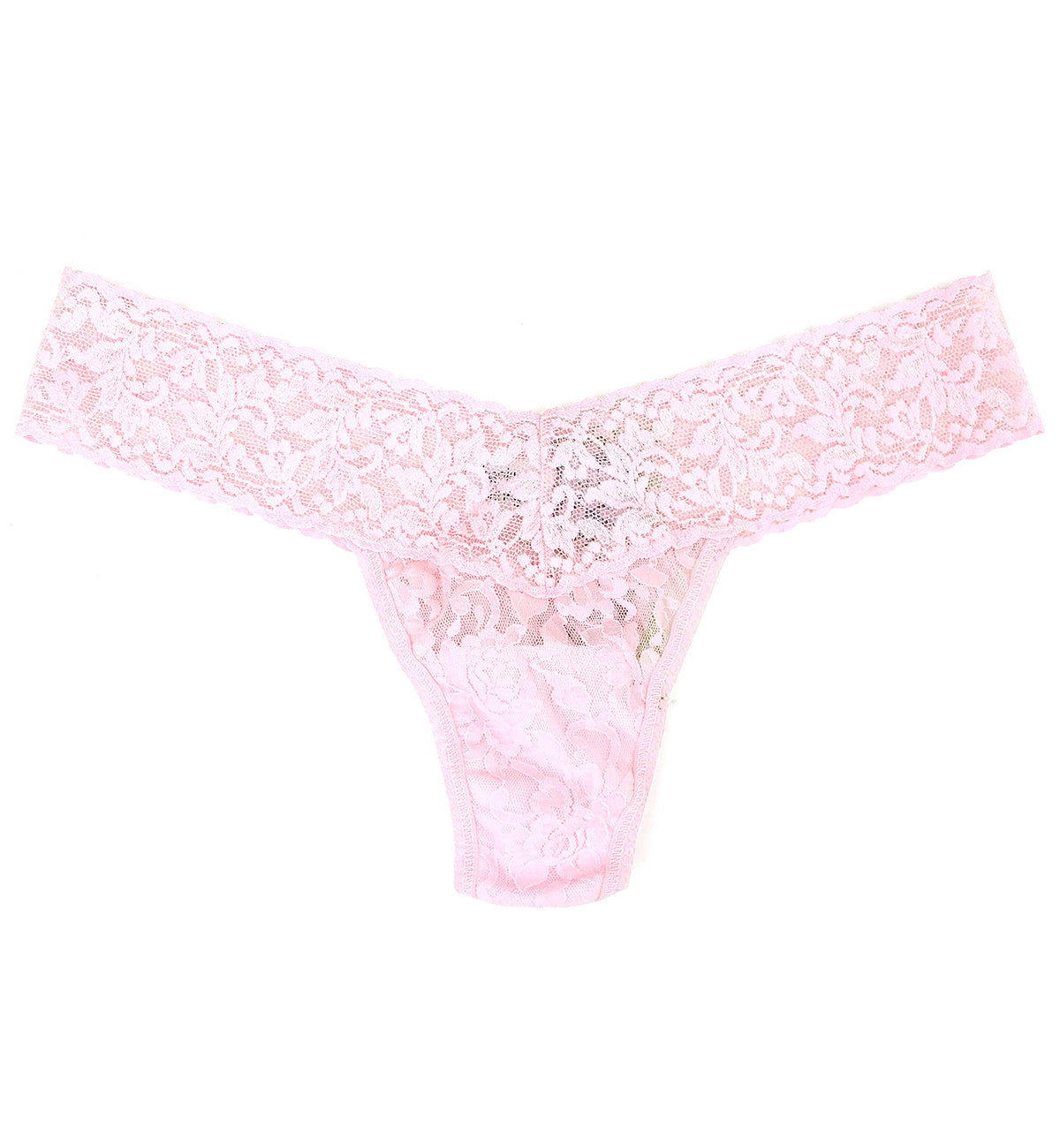 Hanky Panky Signature Lace Low Rise Thong (4911P),Bliss Pink - Bliss Pink,One Size