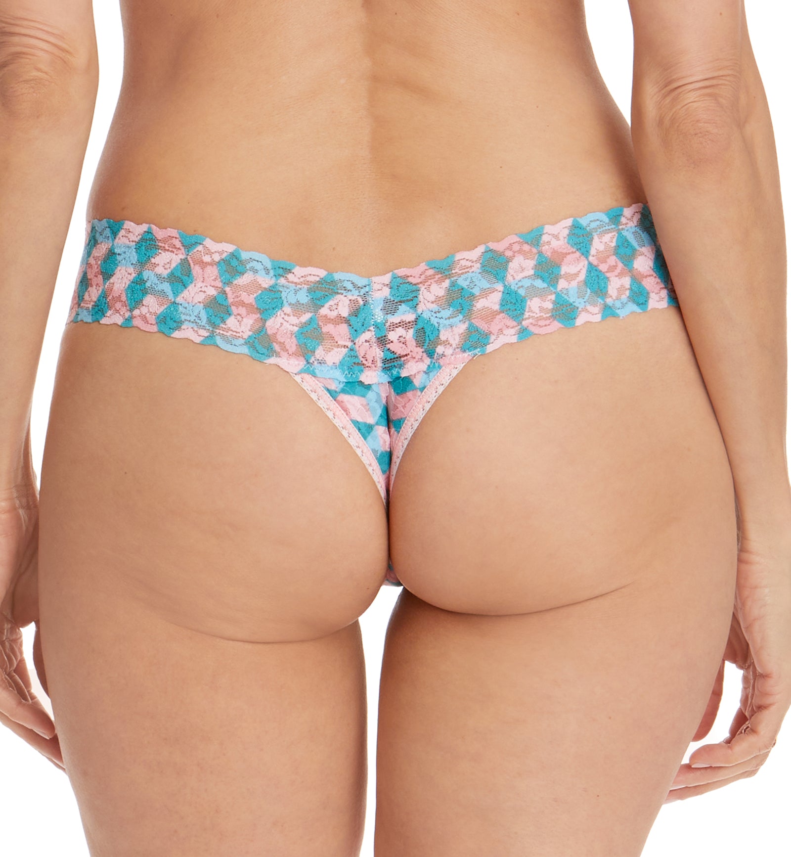 Hanky Panky Signature Lace Printed Low Rise Thong (PR4911P),What the Hex - What the Hex,One Size