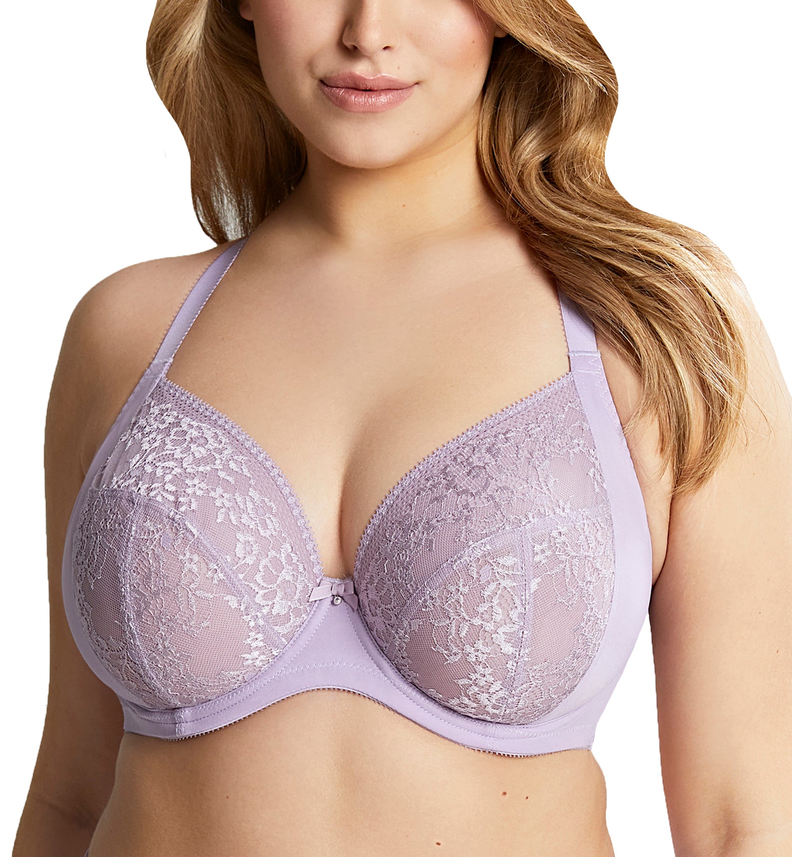 Sculptresse by Panache Roxie Plunge Underwire J-Hook Bra (9586),34GG,Lilac - Lilac,34GG
