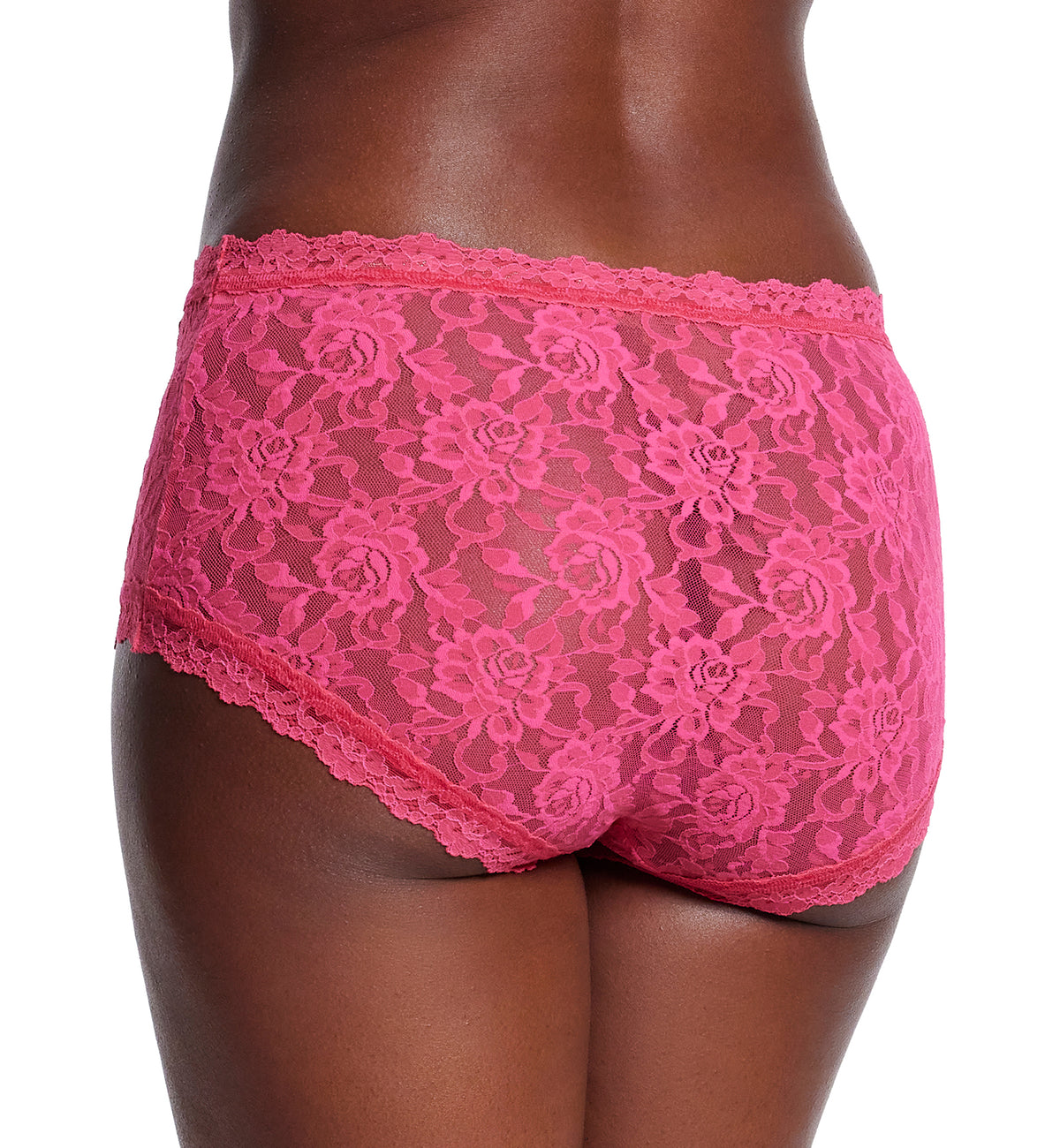 Hanky Panky Signature Lace High Rise Boyshort (481292),XS,Morning Glory - Morning Glory,XS