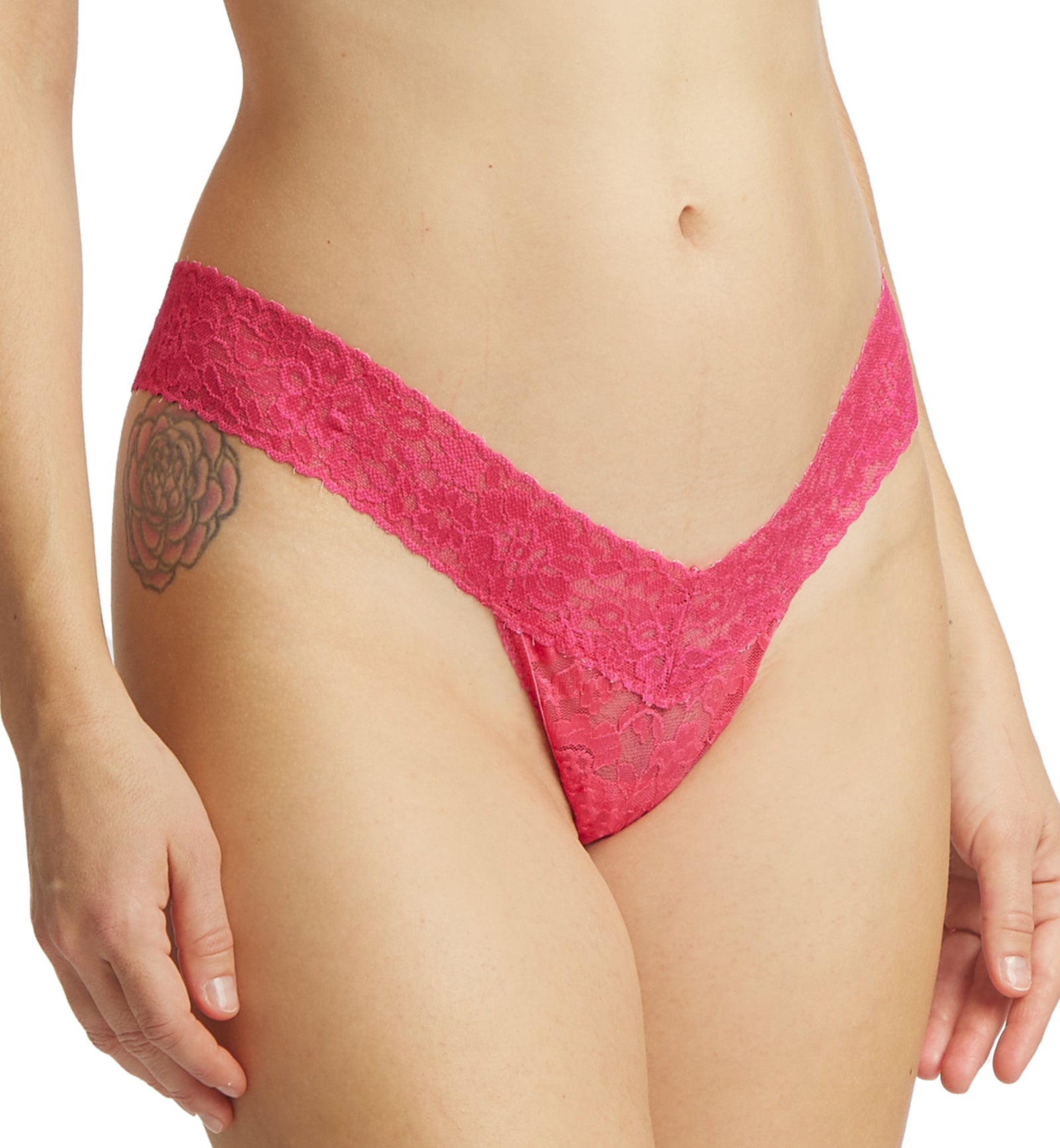 Hanky Panky Daily Lace Low Rise Thong (771001P),Starburst - Starburst,One Size