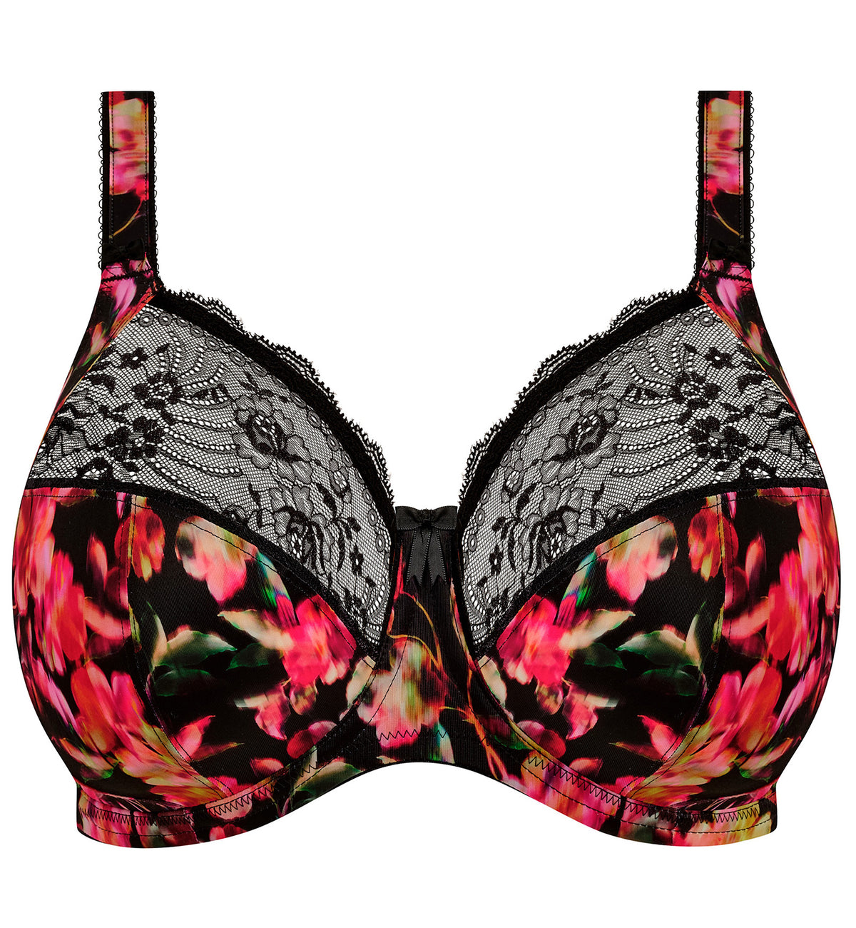 Elomi Morgan Stretch Lace Banded Underwire Bra (4110),32GG,Hot House - Hot House,32GG