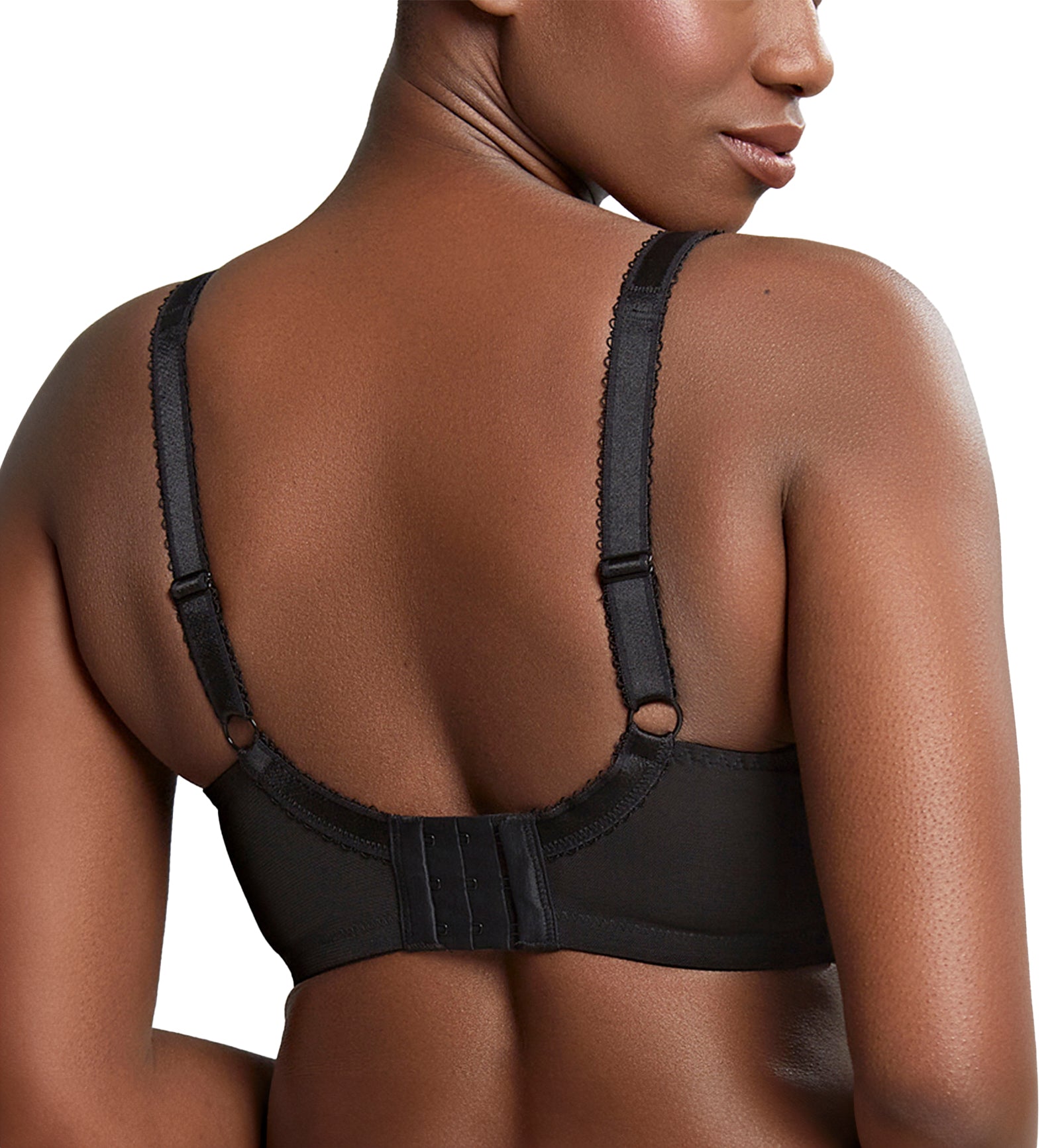 Panache Clara Full Cup Underwire Bra (7255),30E,Charcoal/Black - Charcoal/Black,30E